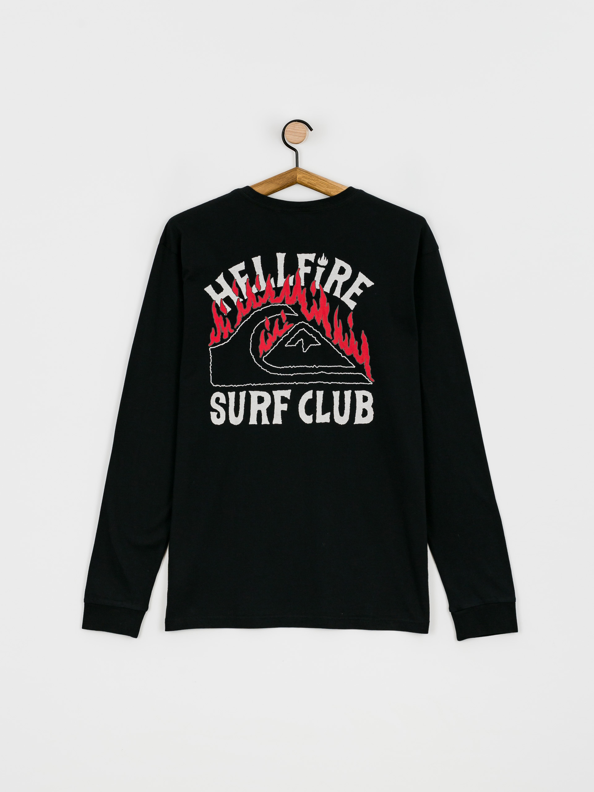 Quiksilver X Stranger Things Hell Fire Surf Club Longsleeve (black)