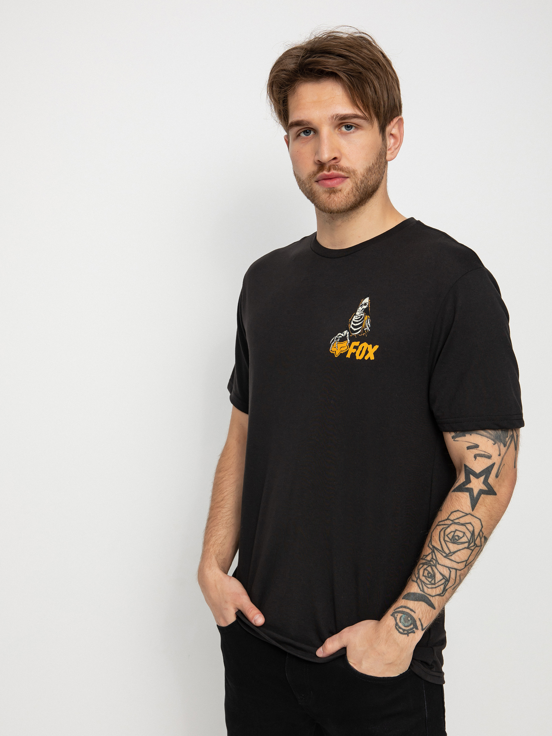 Fox In Sequence T-shirt (blk)