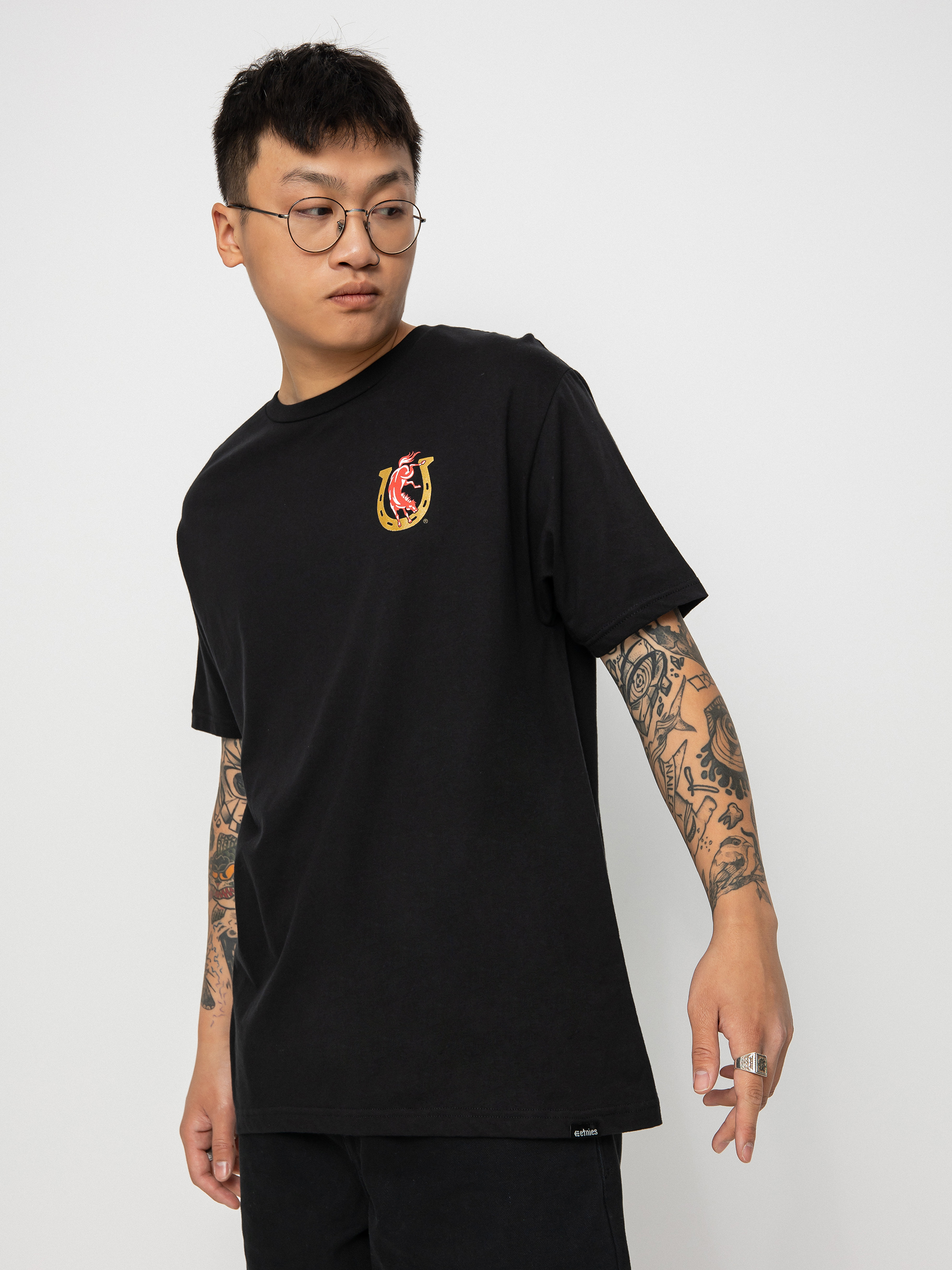 Etnies Colt 45 Horseshoe T-shirt (black)