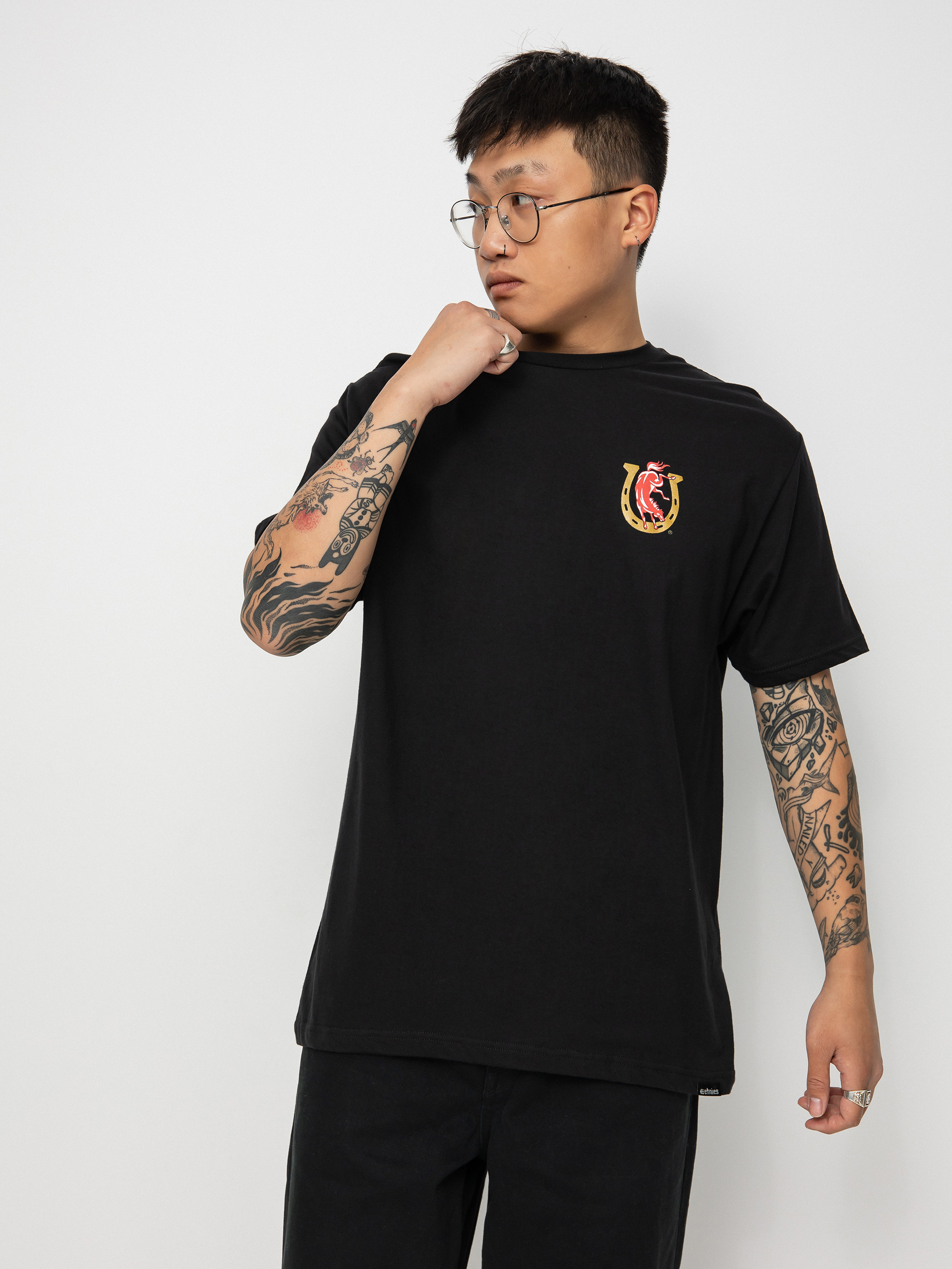 Etnies Colt 45 Horseshoe T-shirt (black)
