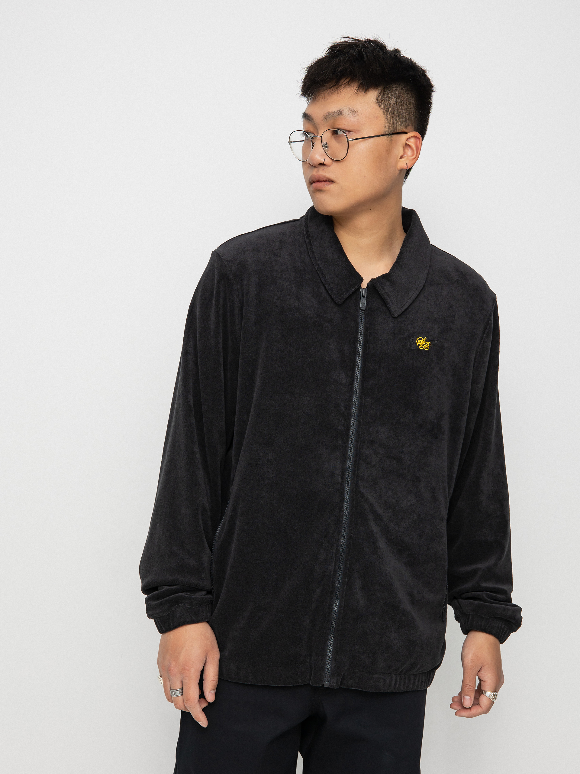 Nike SB Essential Jacket (black/black/university gold)