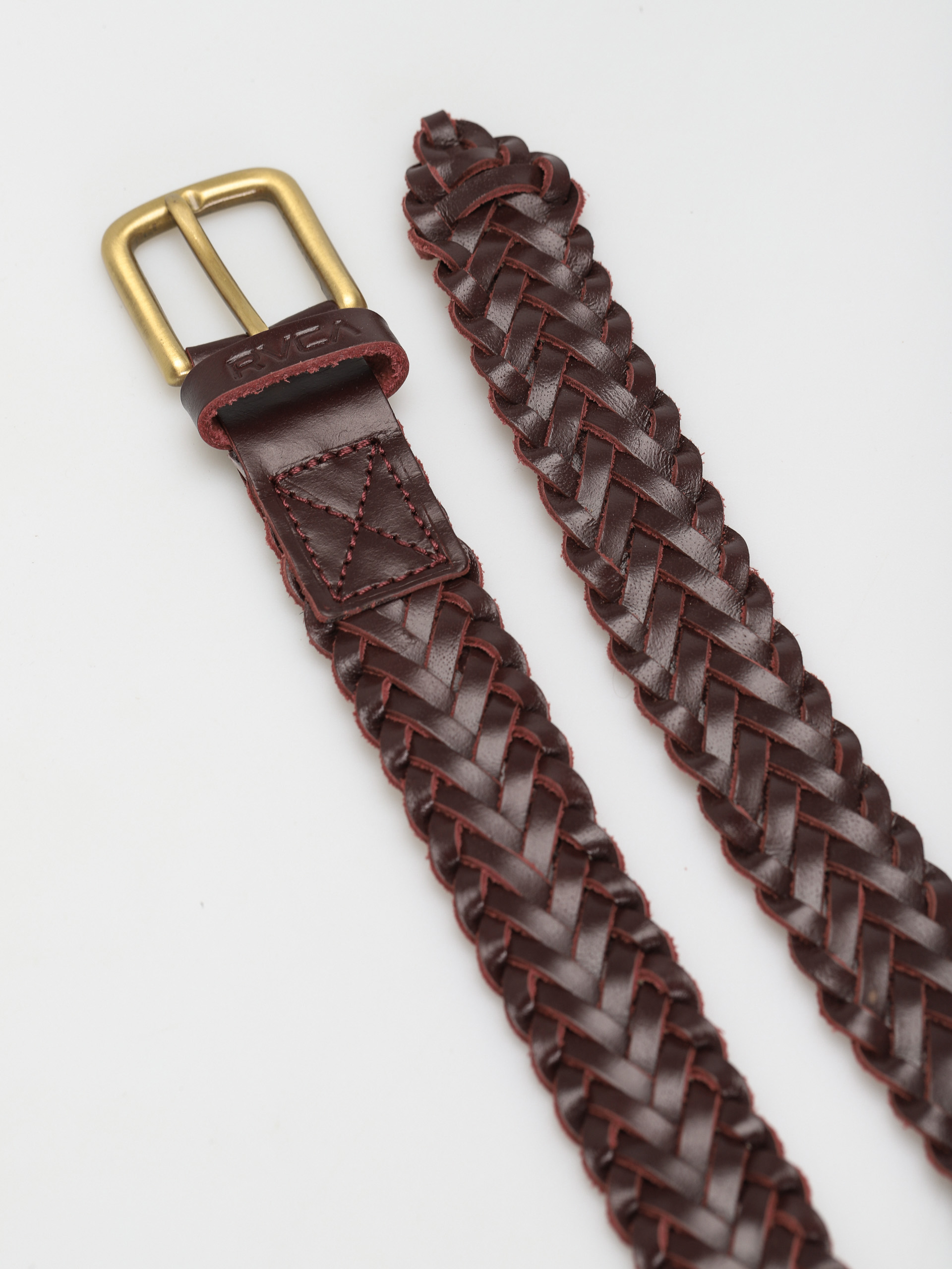 RVCA Twine Leather Belt (oxblood red)