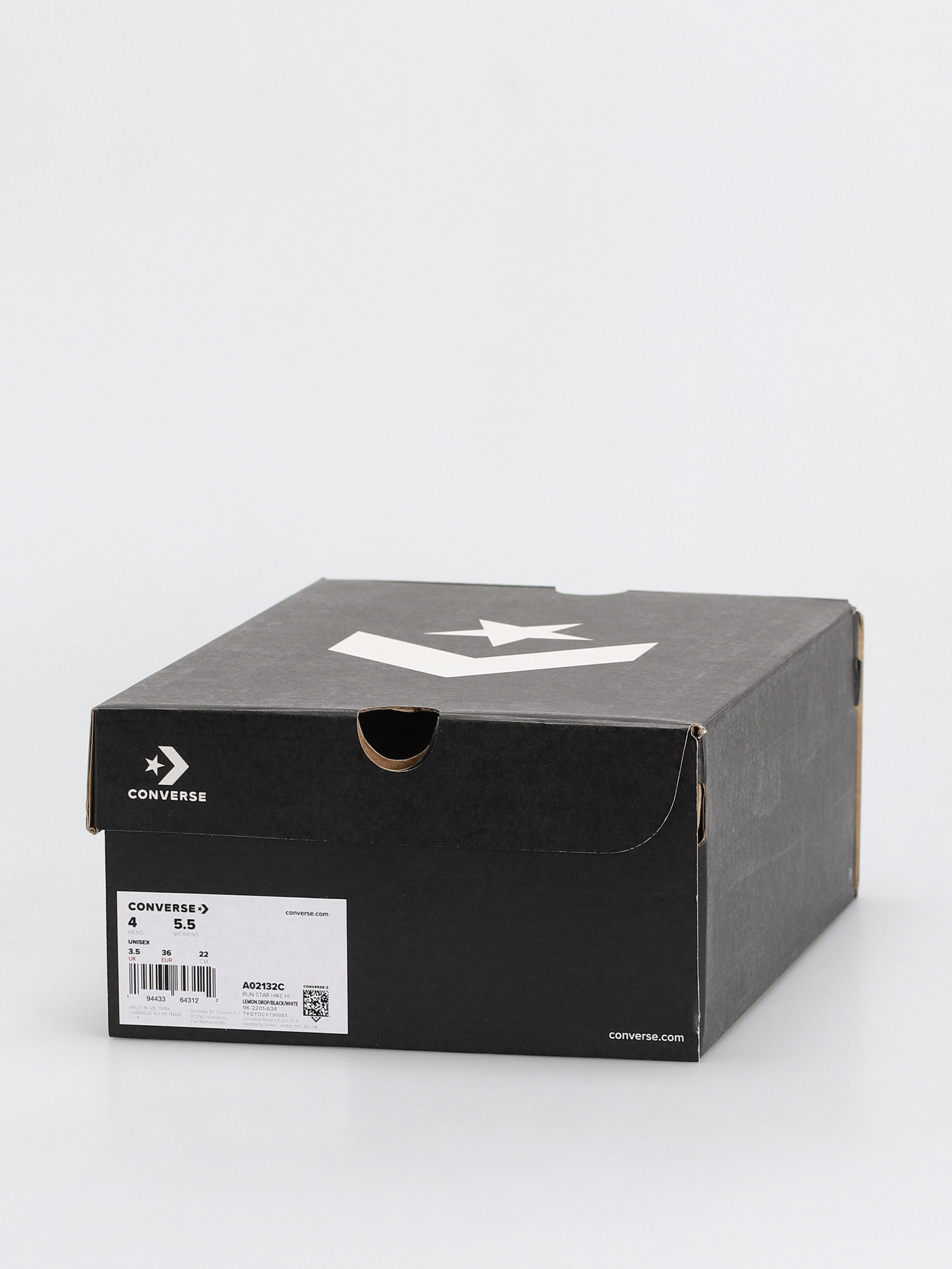Converse Run Star Hike Hi Shoes (lemon drop/black/white)