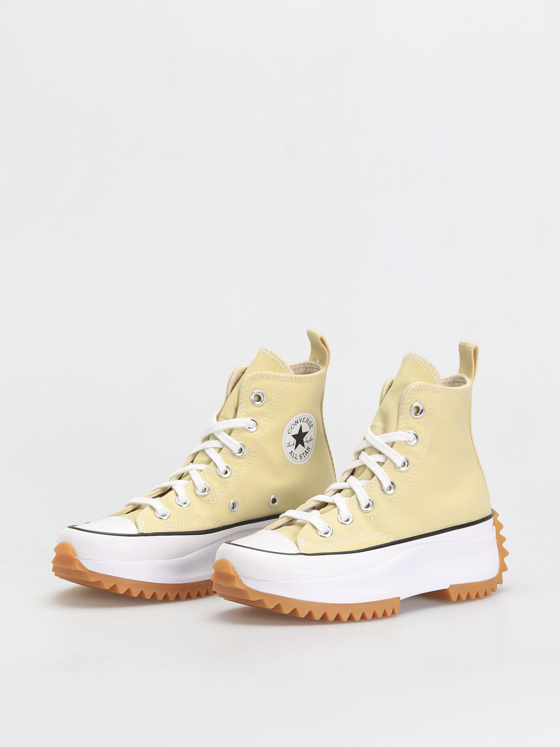 Converse Run Star Hike Hi Shoes (lemon drop/black/white)