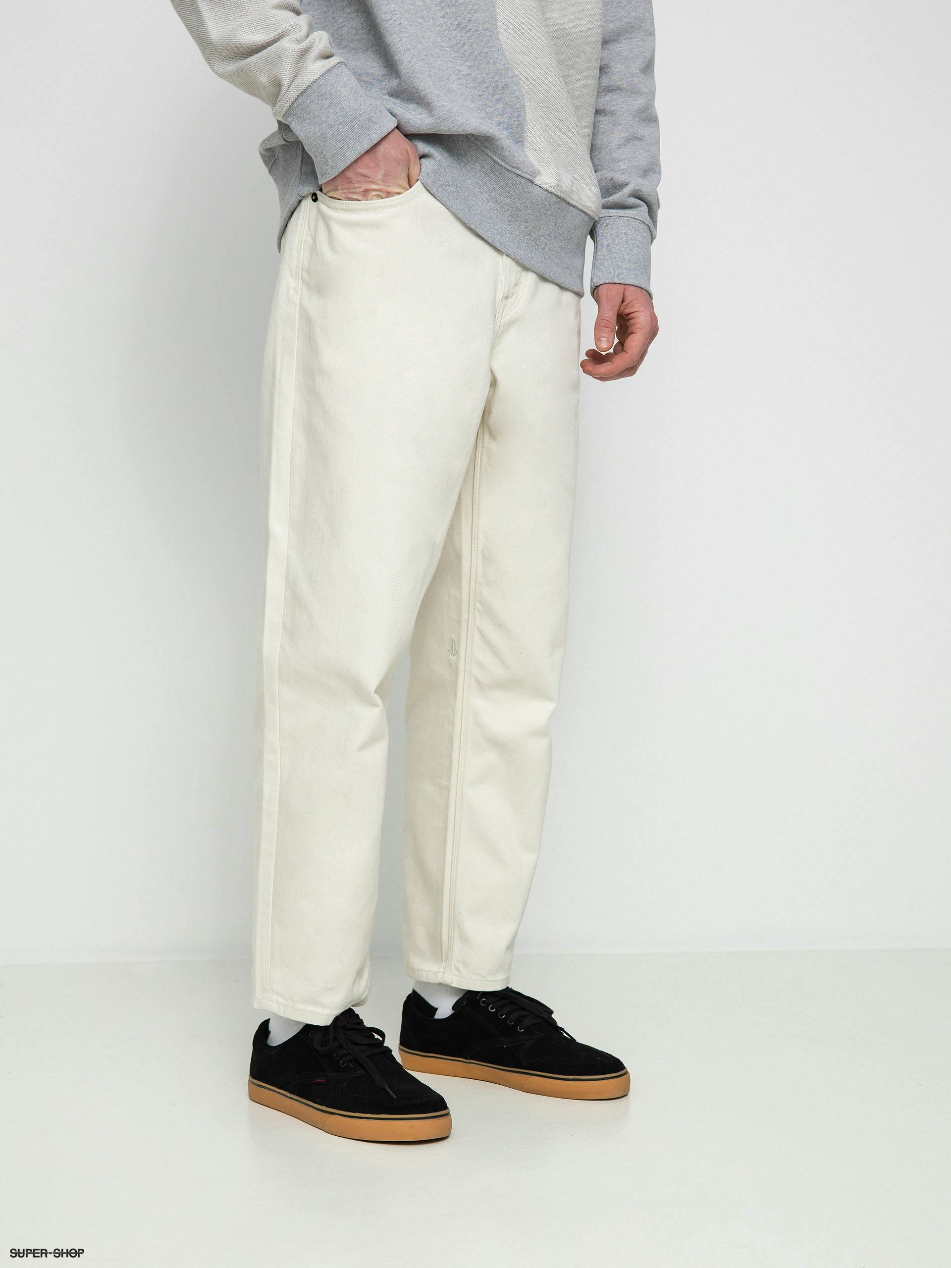 Volcom Modown Tapered Denim Pants (whitecap grey)