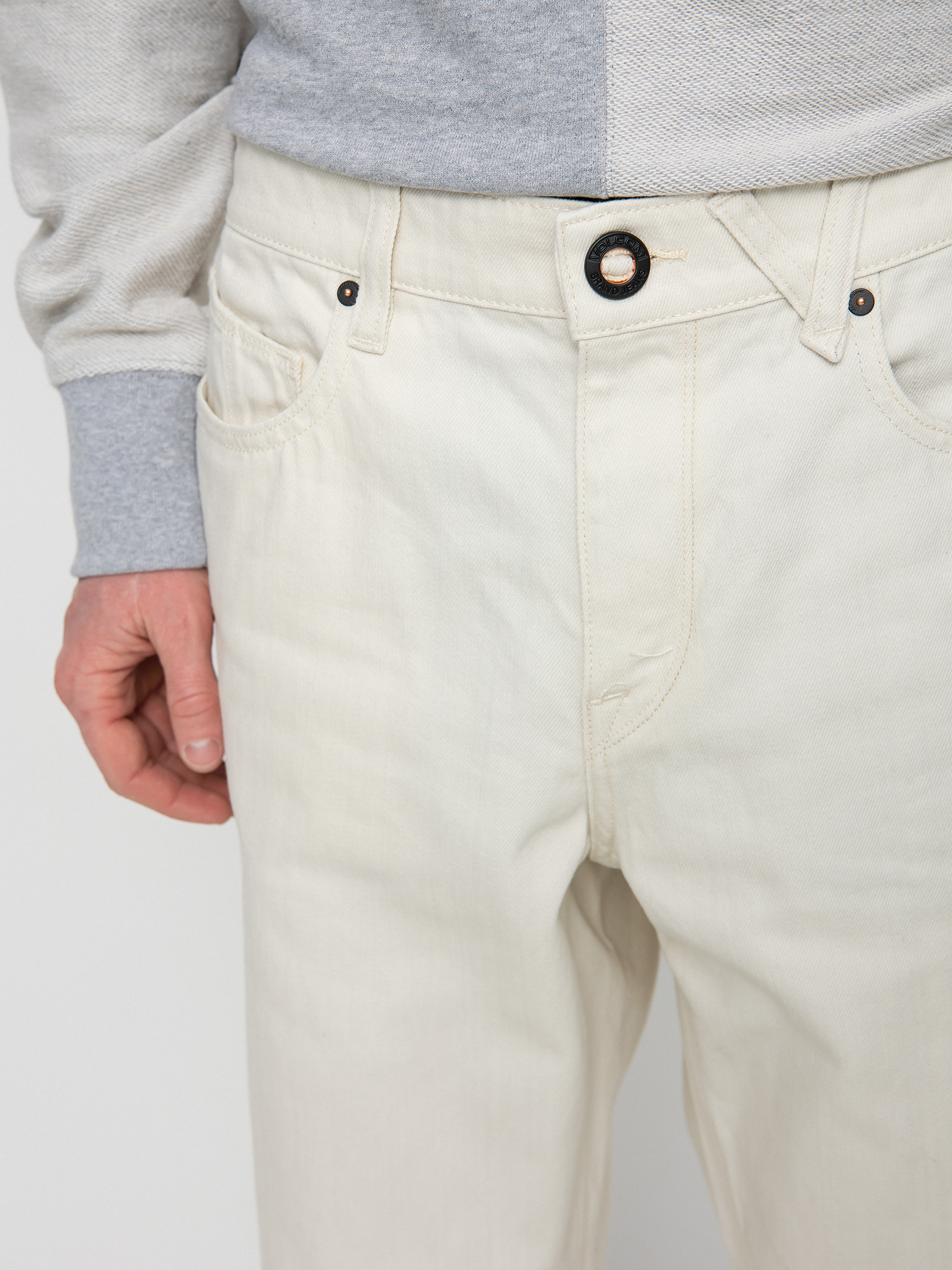 Volcom Modown Tapered Denim Pants (whitecap grey)