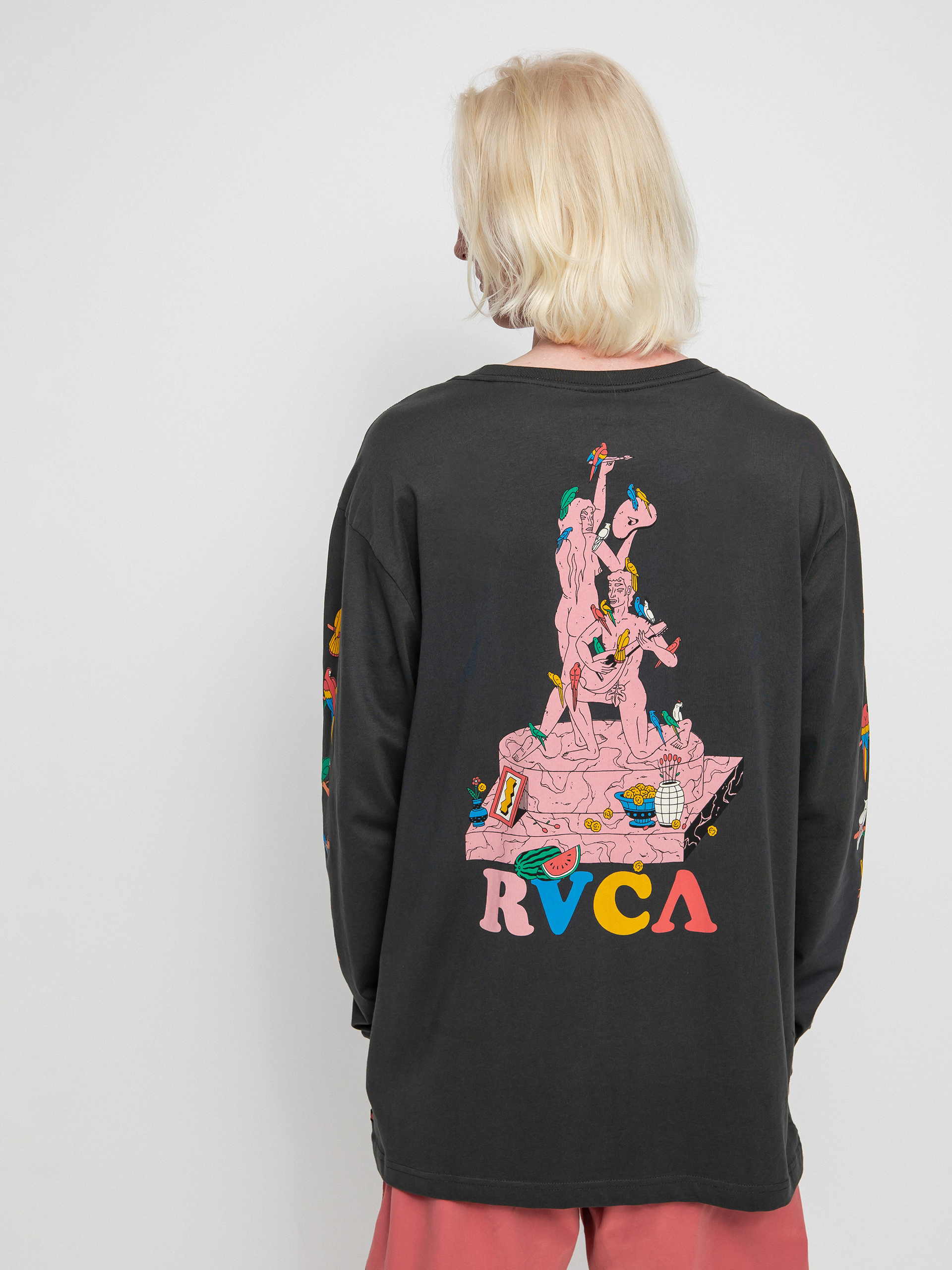 RVCA Parrot Ice Longsleeve (pirate black)