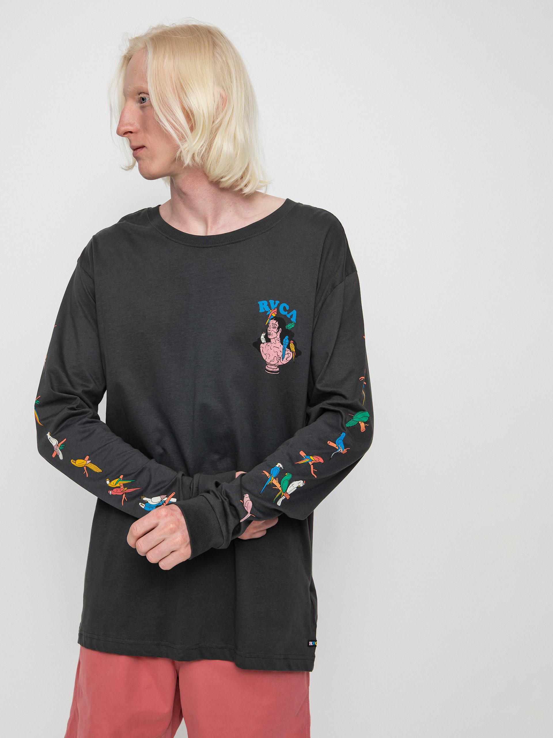 RVCA Parrot Ice Longsleeve (pirate black)
