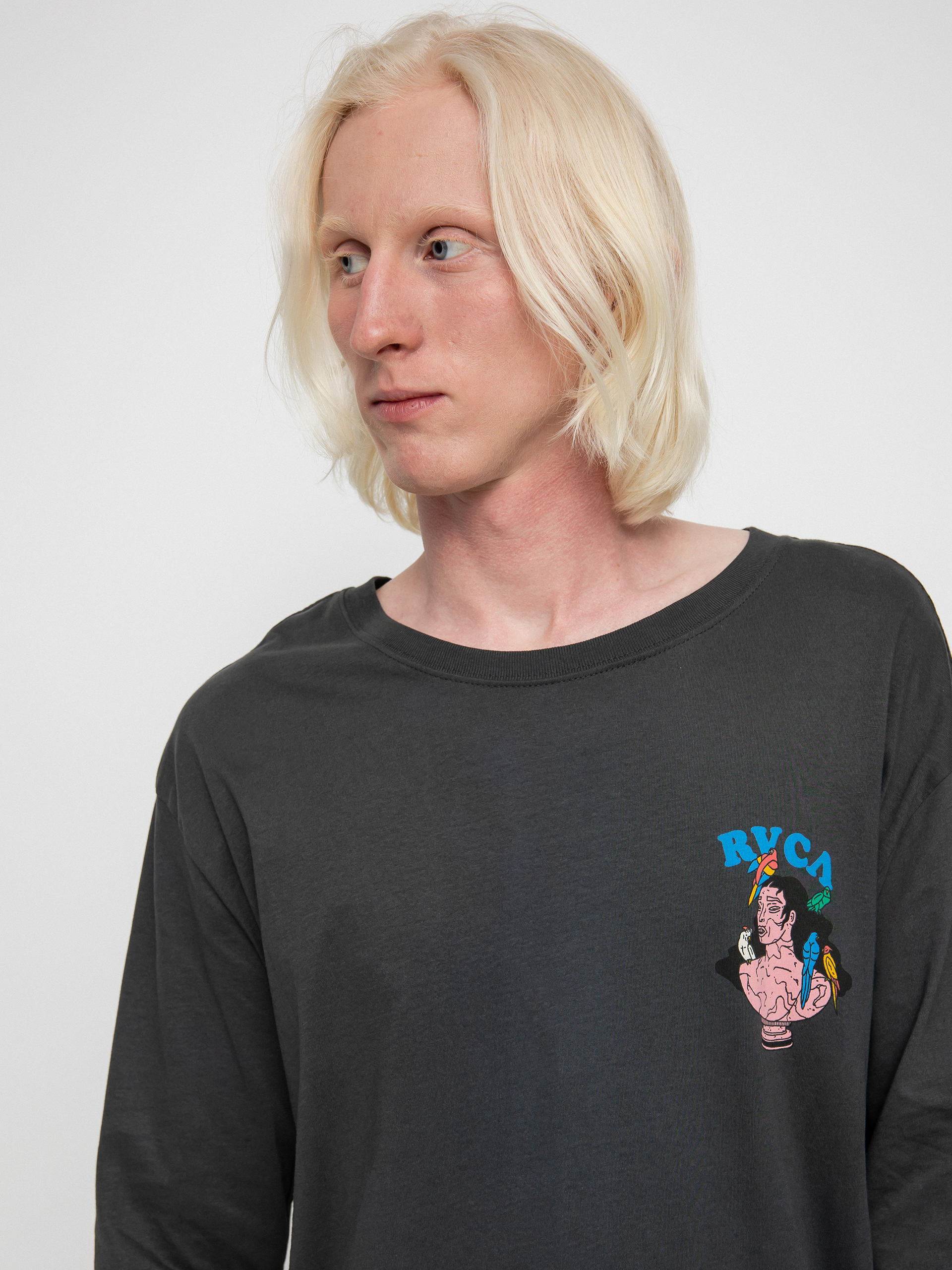 RVCA Parrot Ice Longsleeve (pirate black)