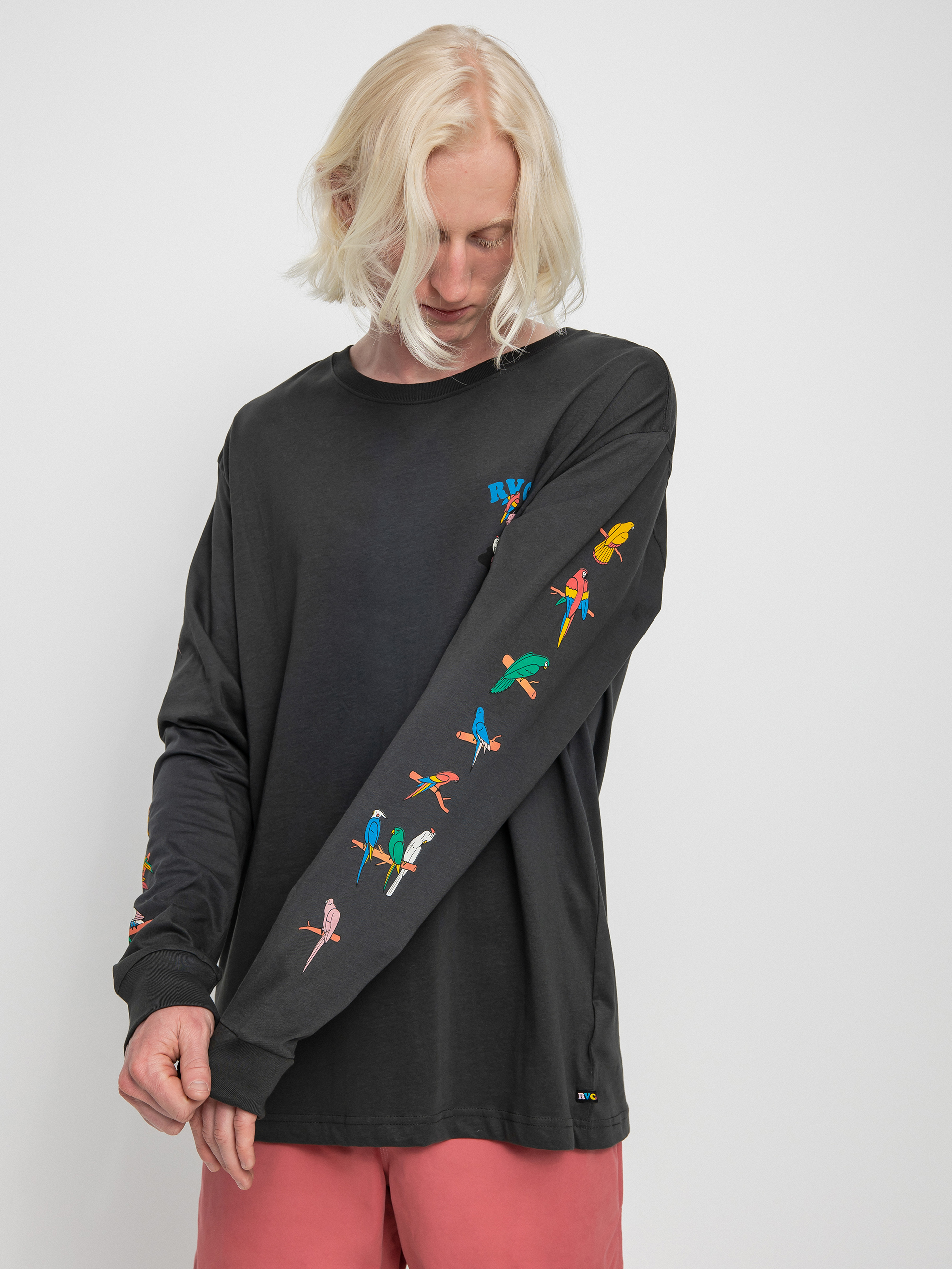 RVCA Parrot Ice Longsleeve (pirate black)