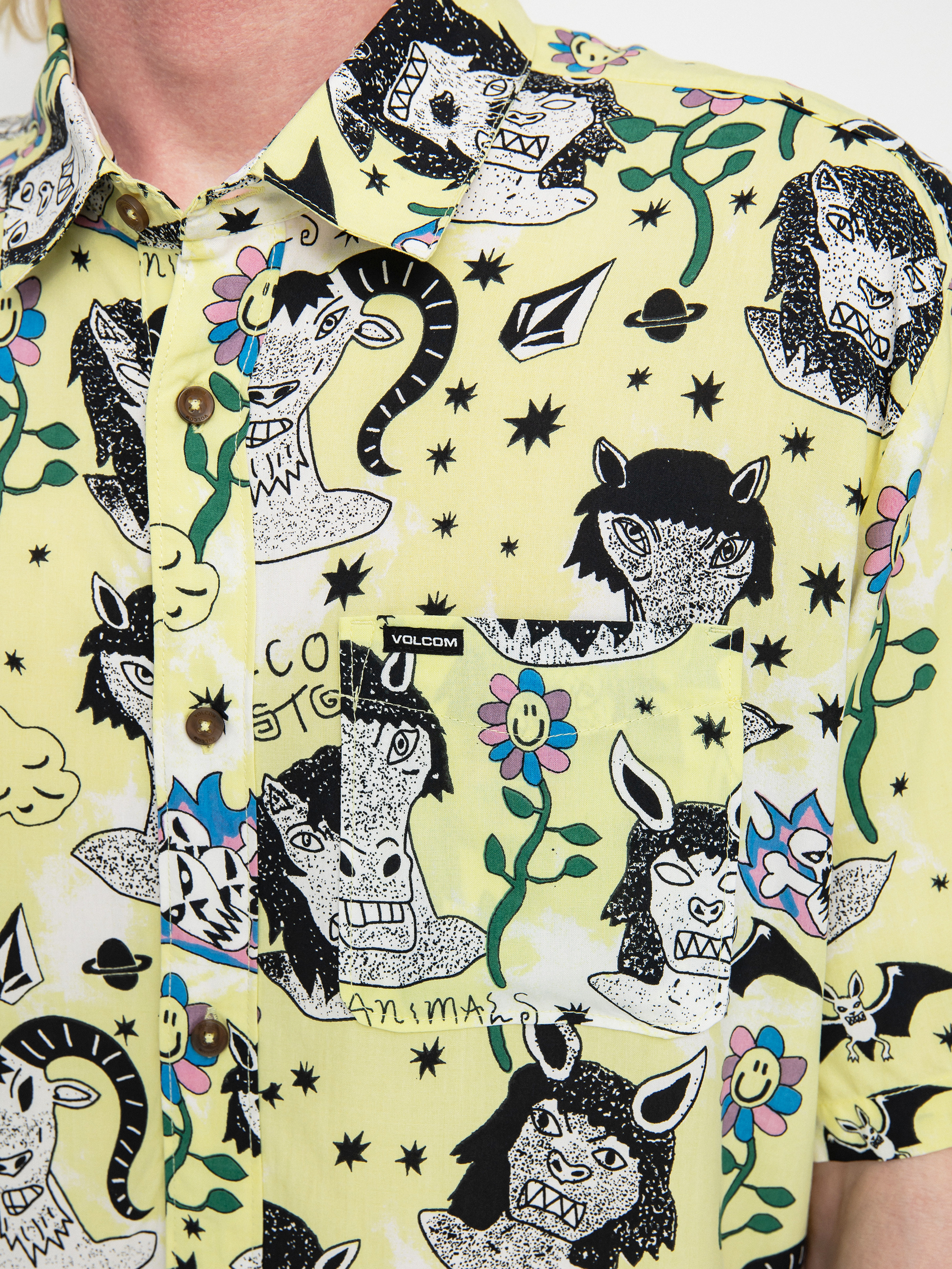 Volcom Surf Vitals Ozzy Woven Hemd (glimmer yellow)