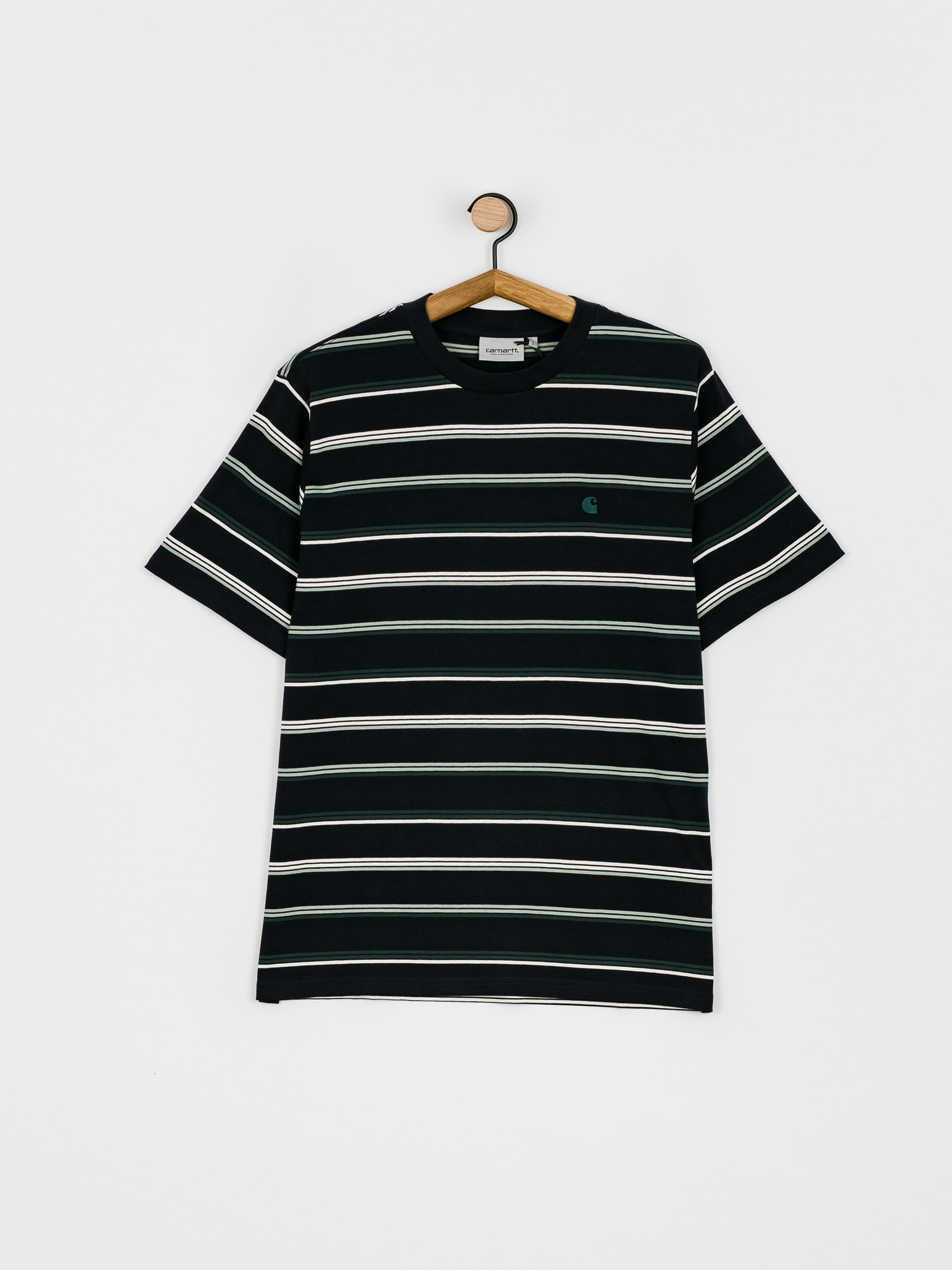 Carhartt WIP Vonn T-shirt (vonn stripe/dark navy/juniper/juniper)