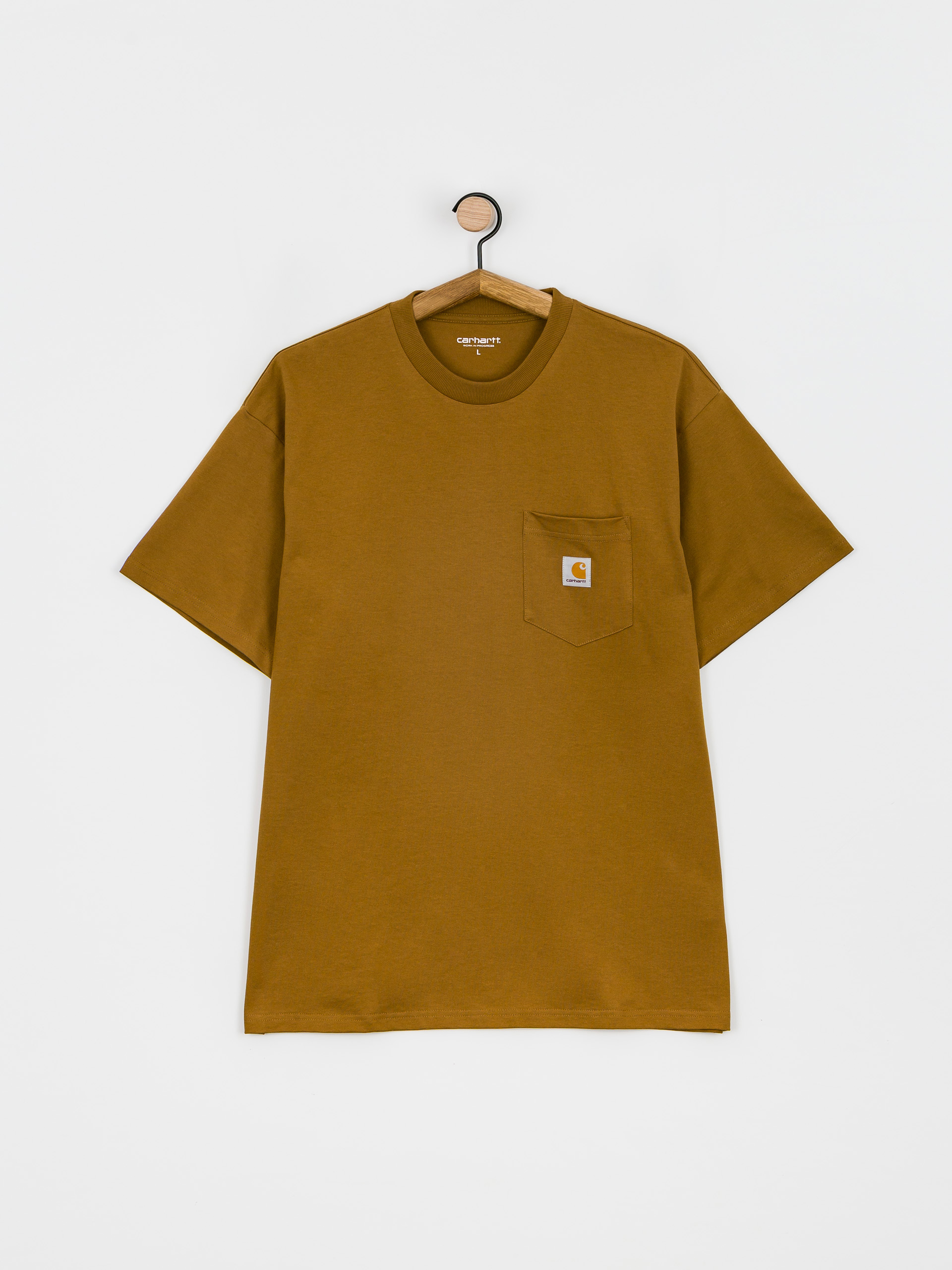 Carhartt WIP Local Pocket T-Shirt Medium Hamilton Brown / Dusty H