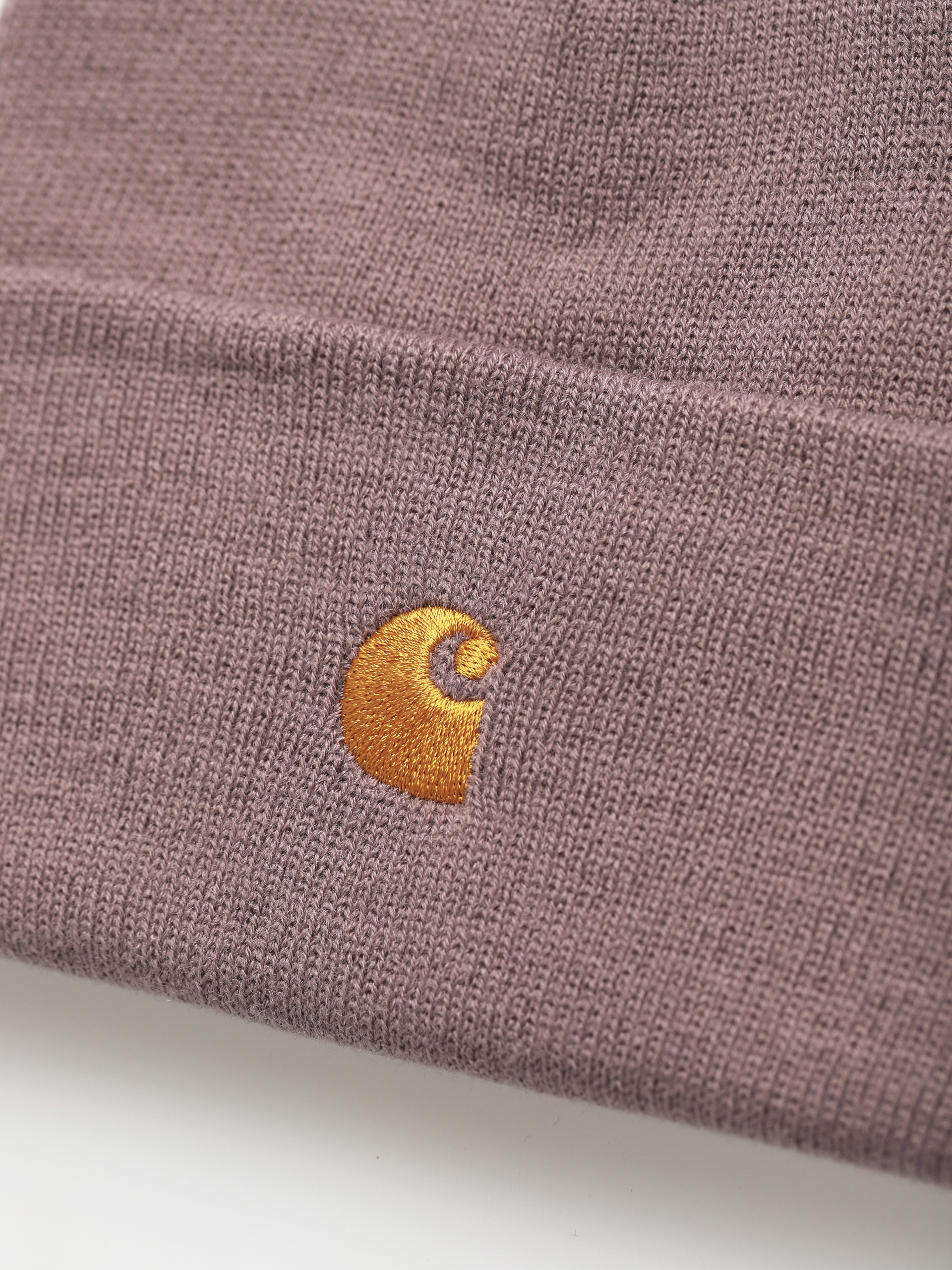 Carhartt WIP Chase Beanie (misty thistle/gold)