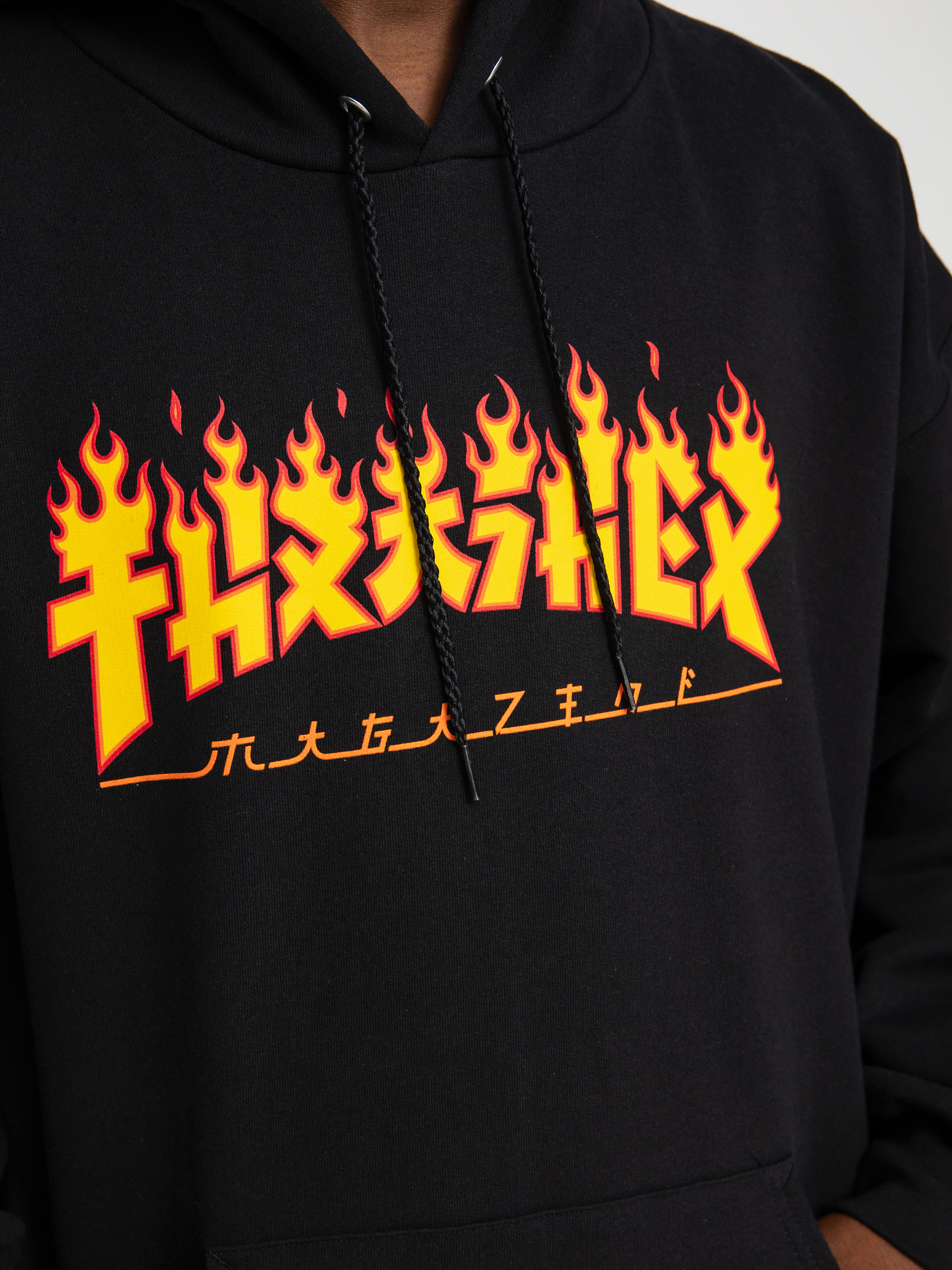 Thrasher Godzilla Flame HD Hoodie (black)