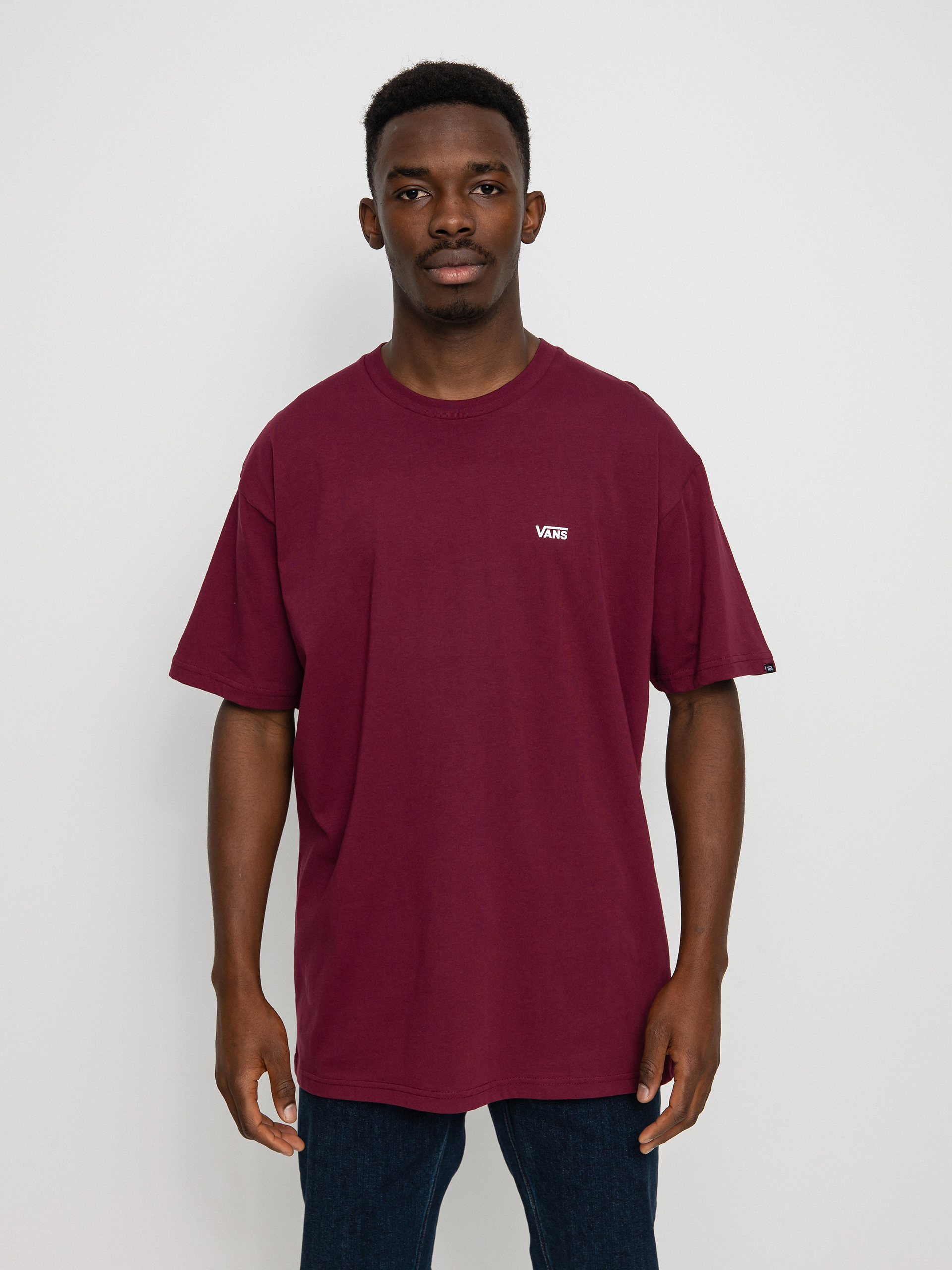 Vans Left Chest Logo T-shirt (burgundy)