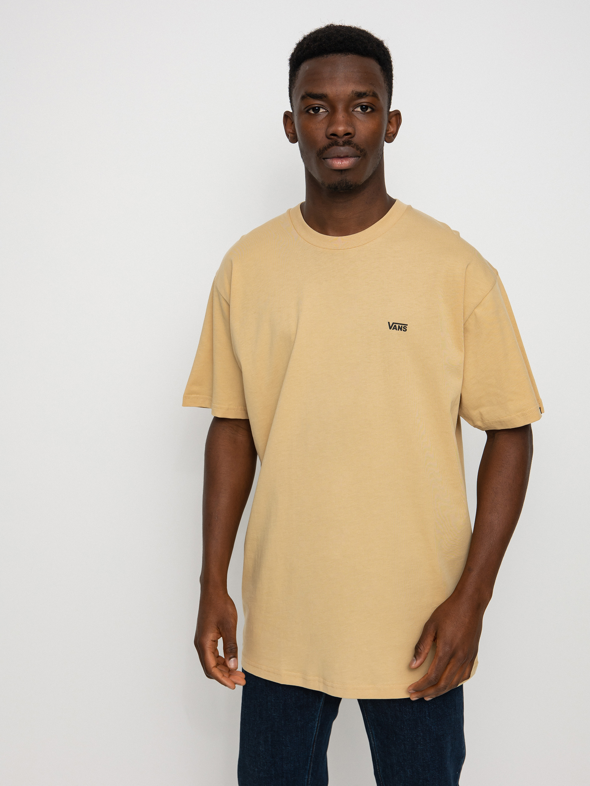 Vans Left Chest Logo T-shirt (taos taupe/black)