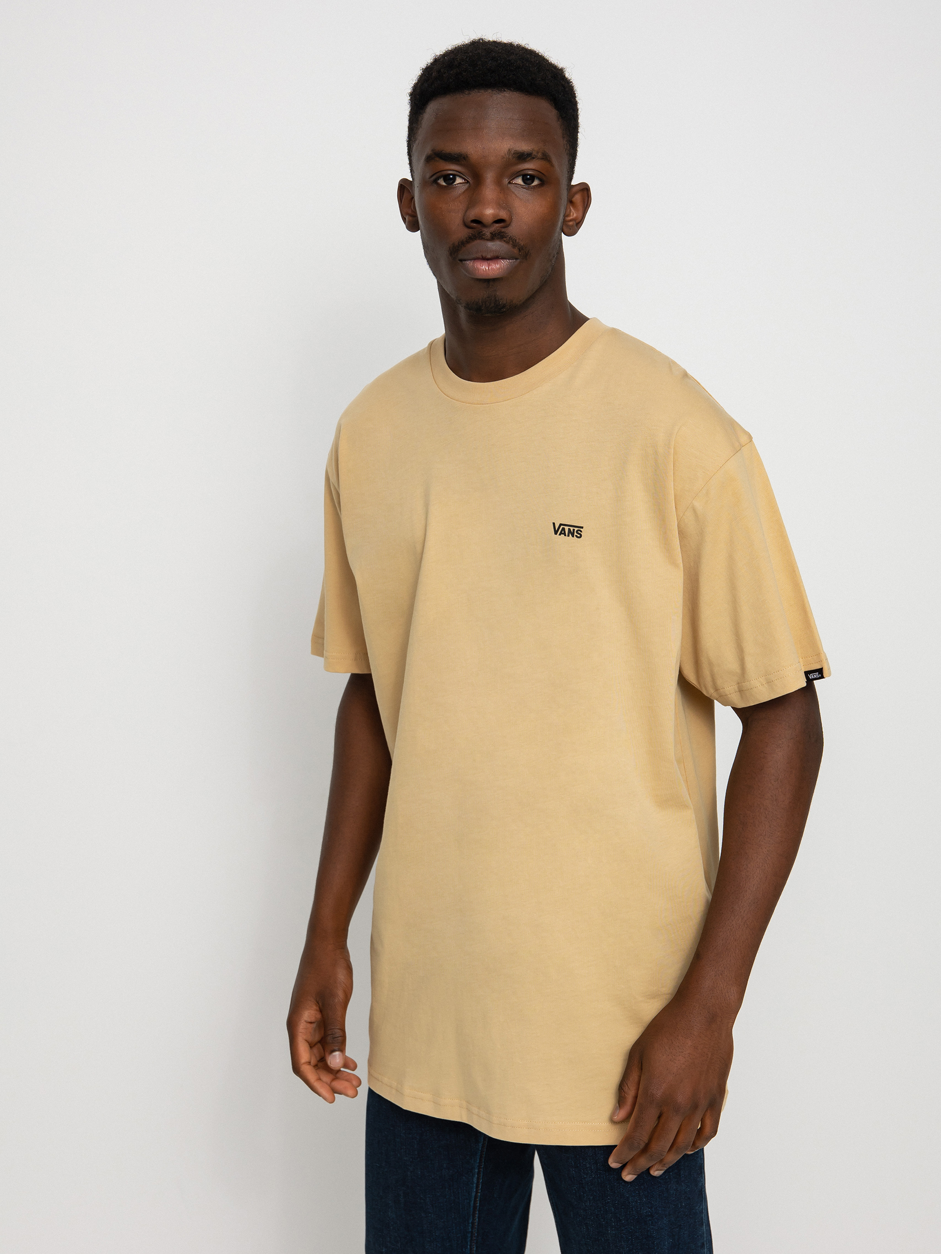 Vans Left Chest Logo T-shirt (taos taupe/black)