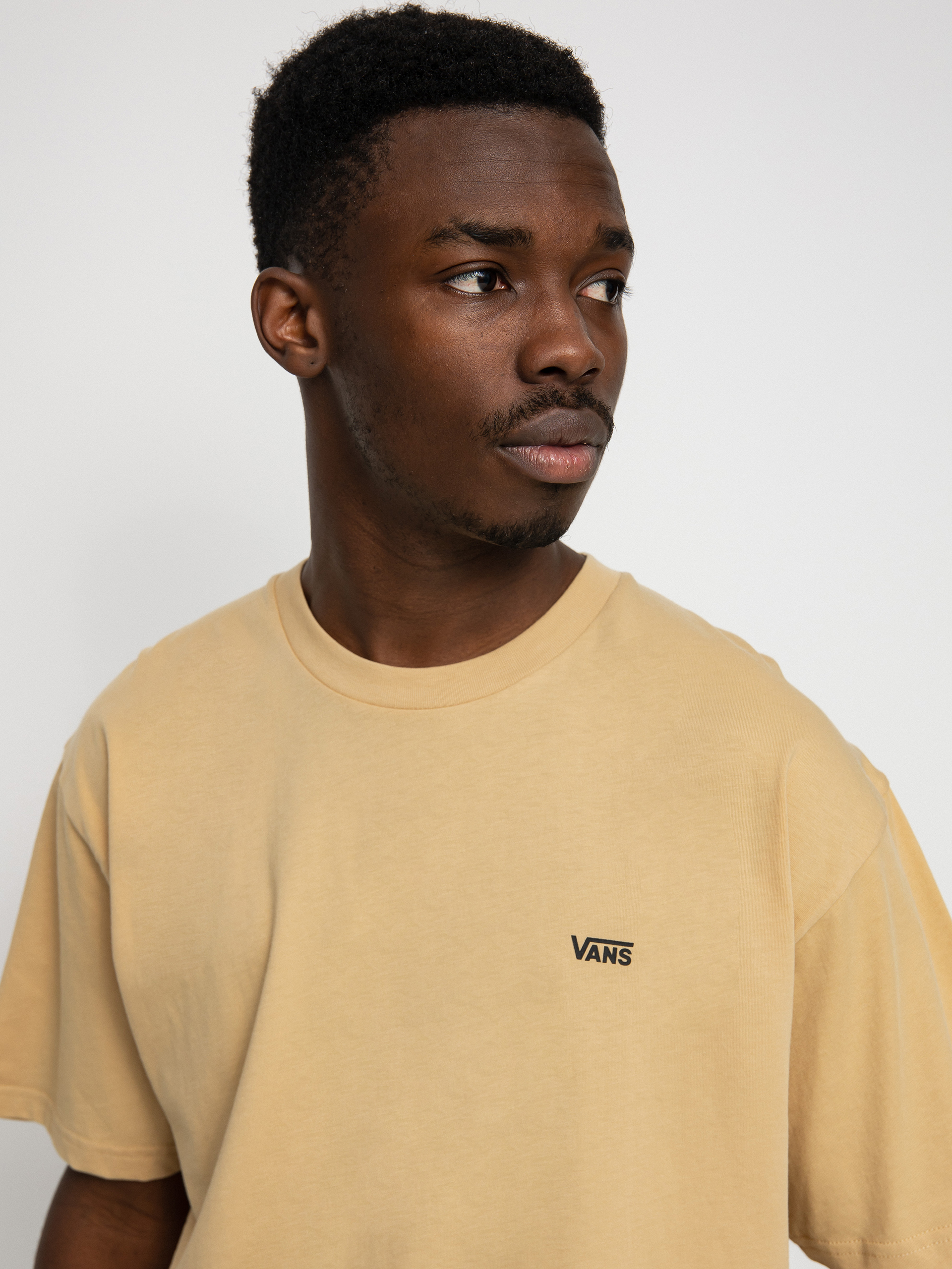 Vans Left Chest Logo T-shirt (taos taupe/black)