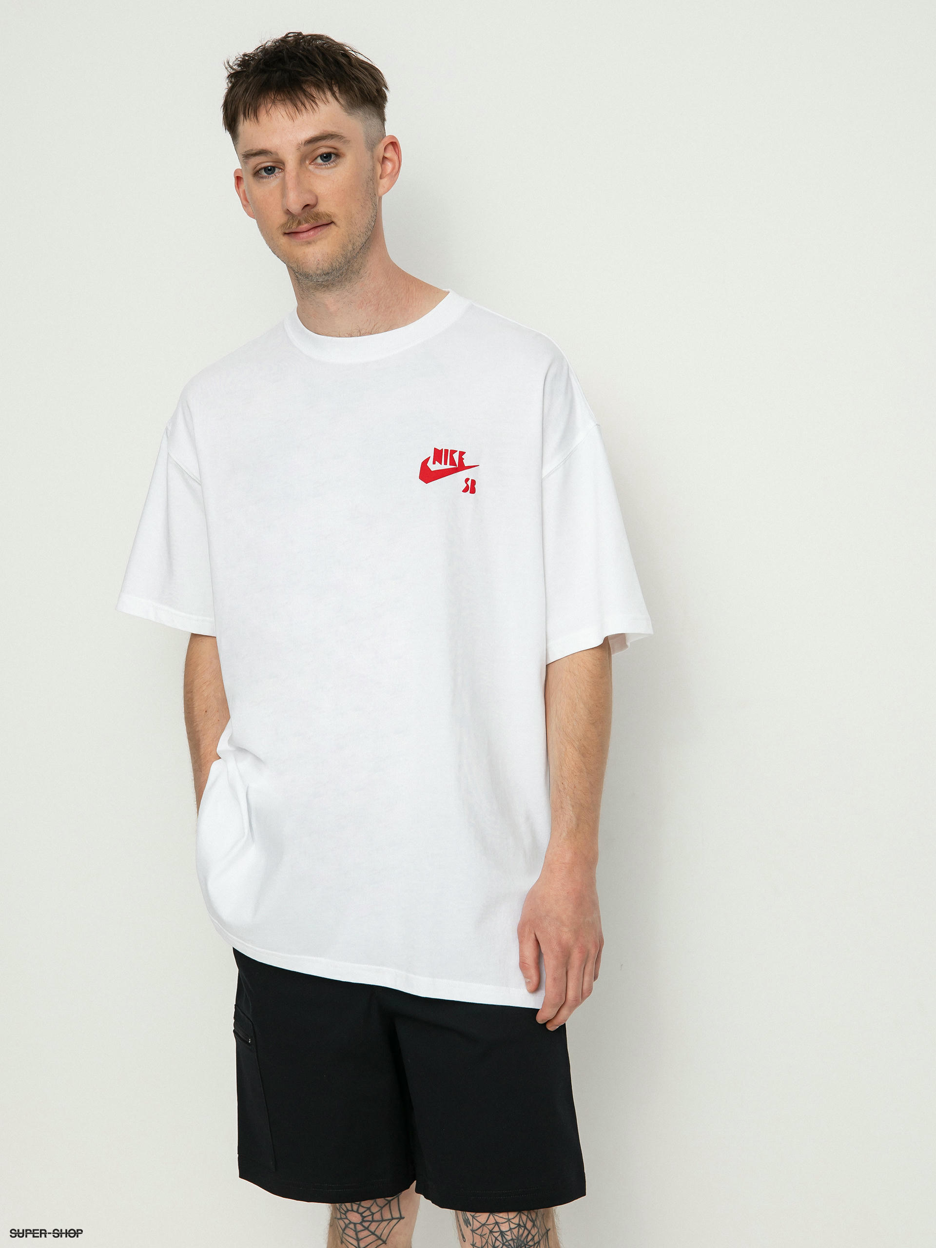 Pesimista etiqueta películas Nike SB Lc Barking T-shirt (white)