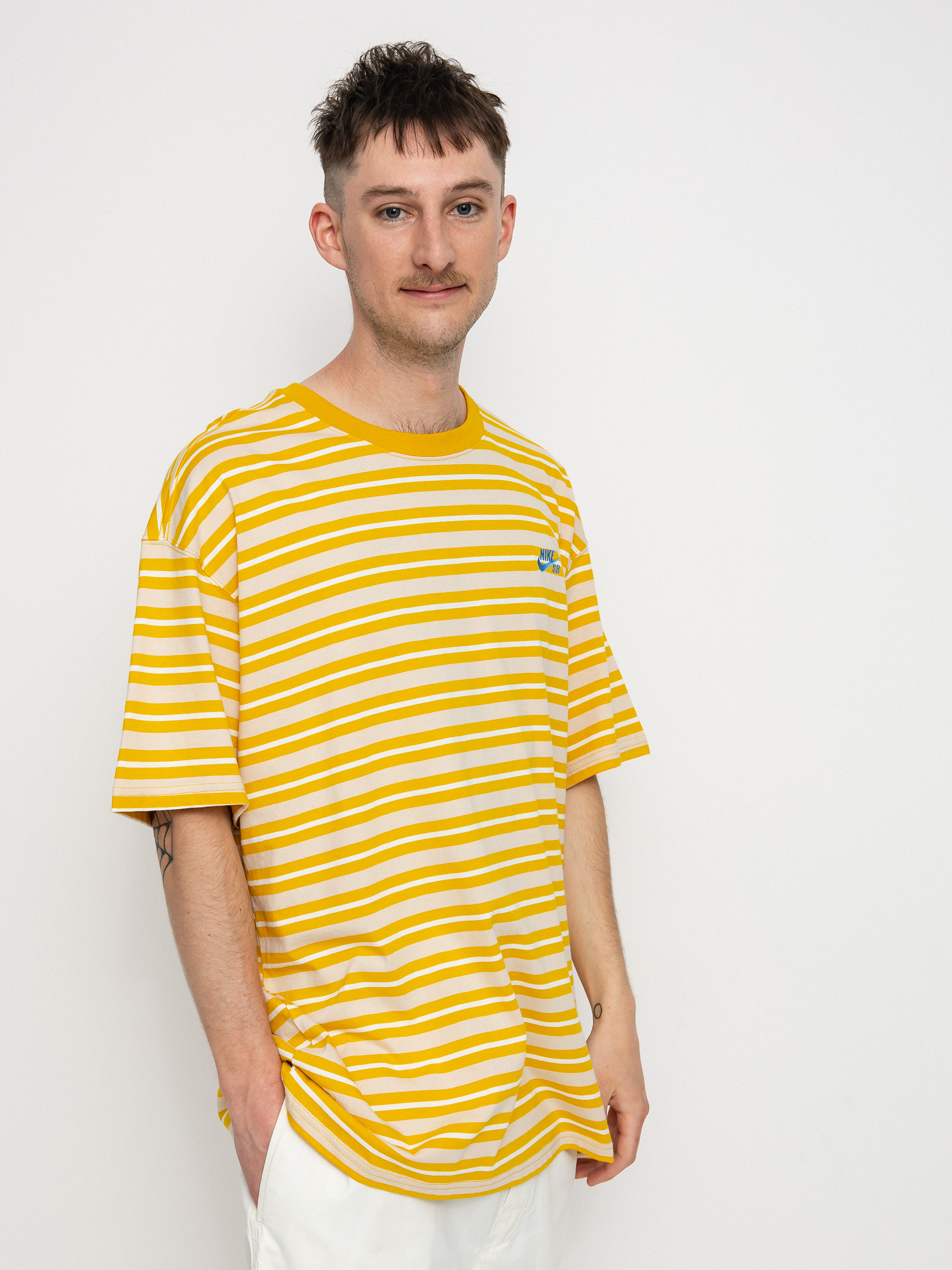 Nike SB YD Stripe T-shirt (dark sulfur/sanddrift/sail)