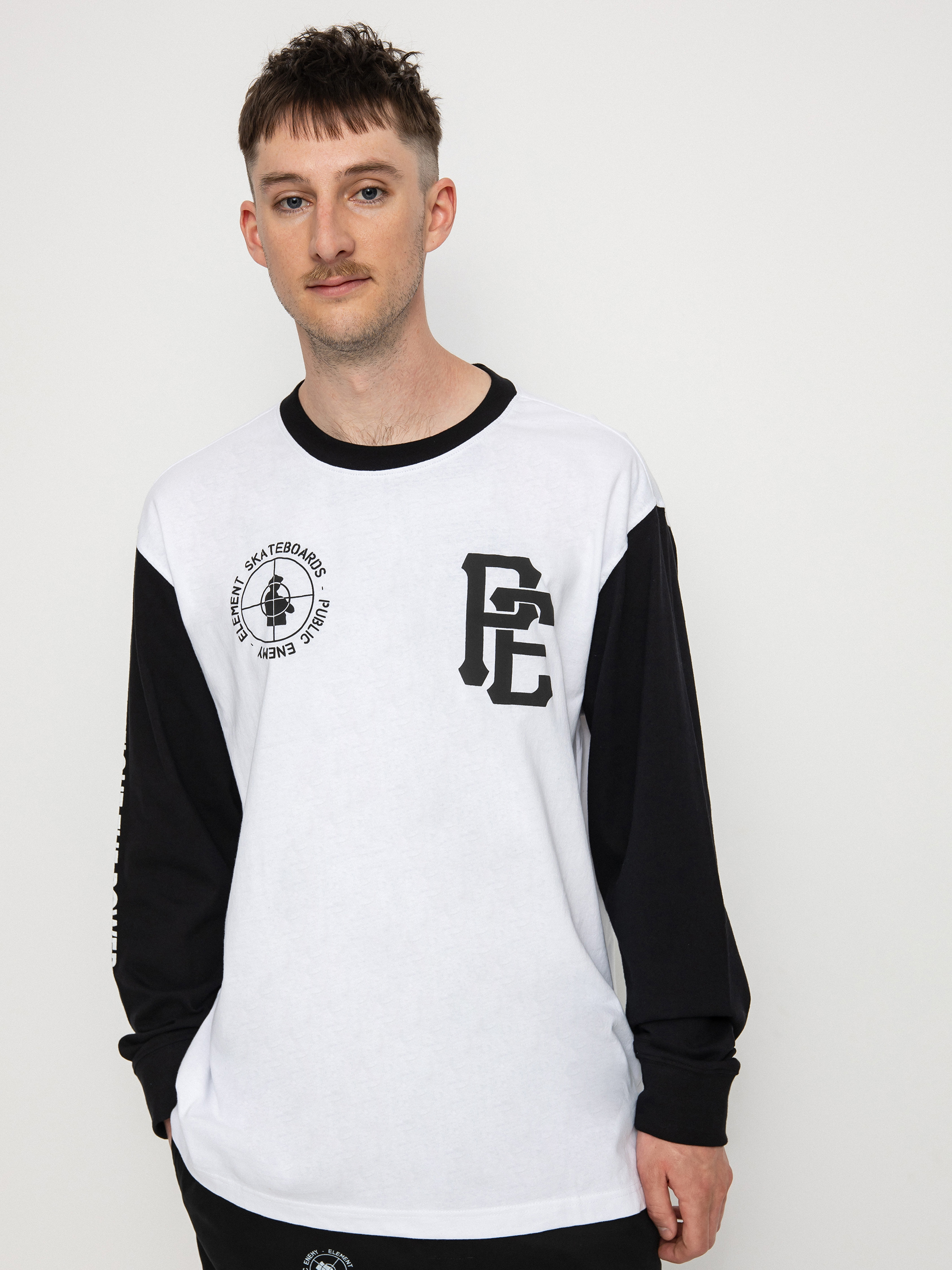 Element Pexe Target Ringer Longsleeve (white/blk)