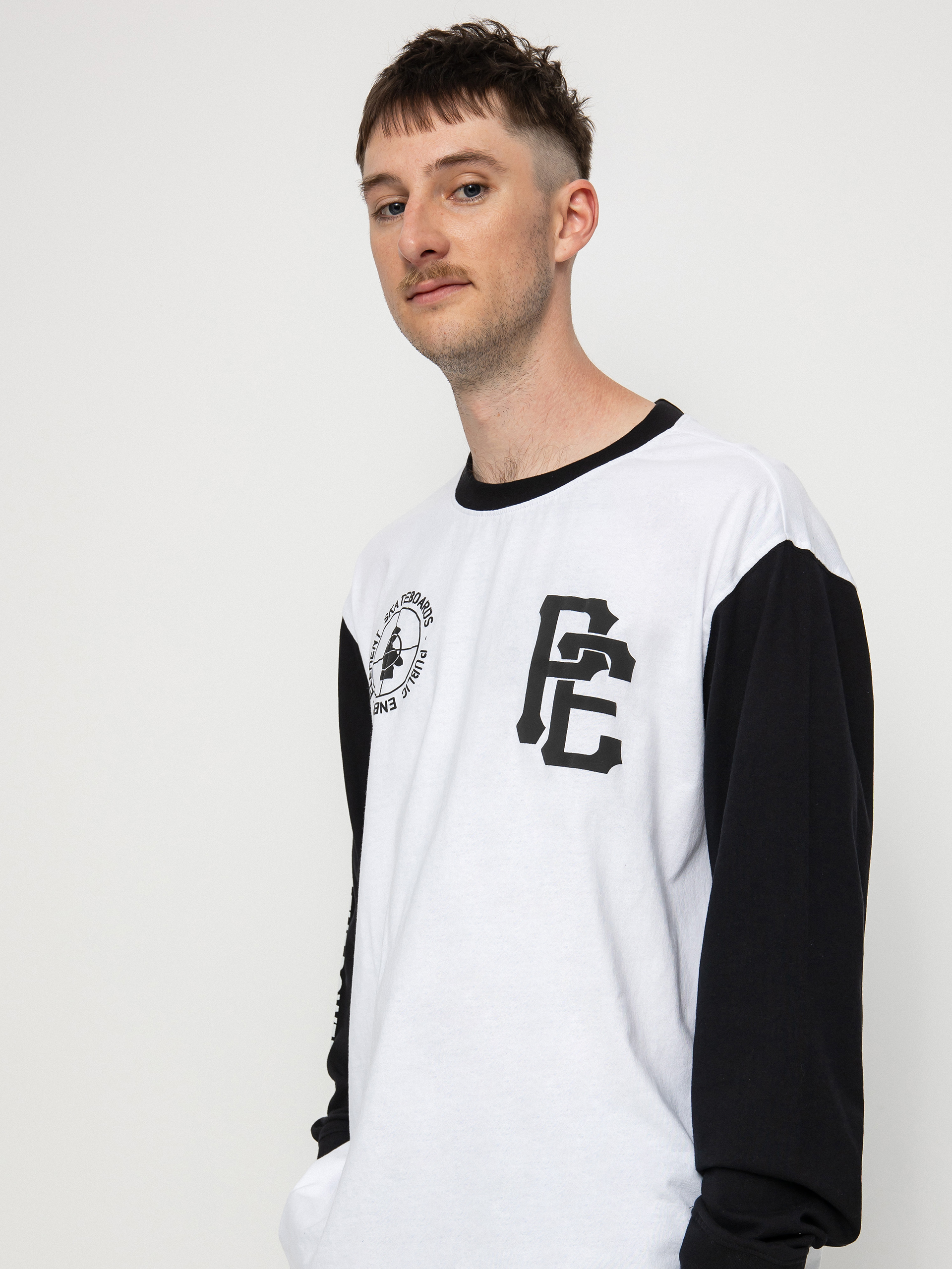 Element Pexe Target Ringer Longsleeve (white/blk)