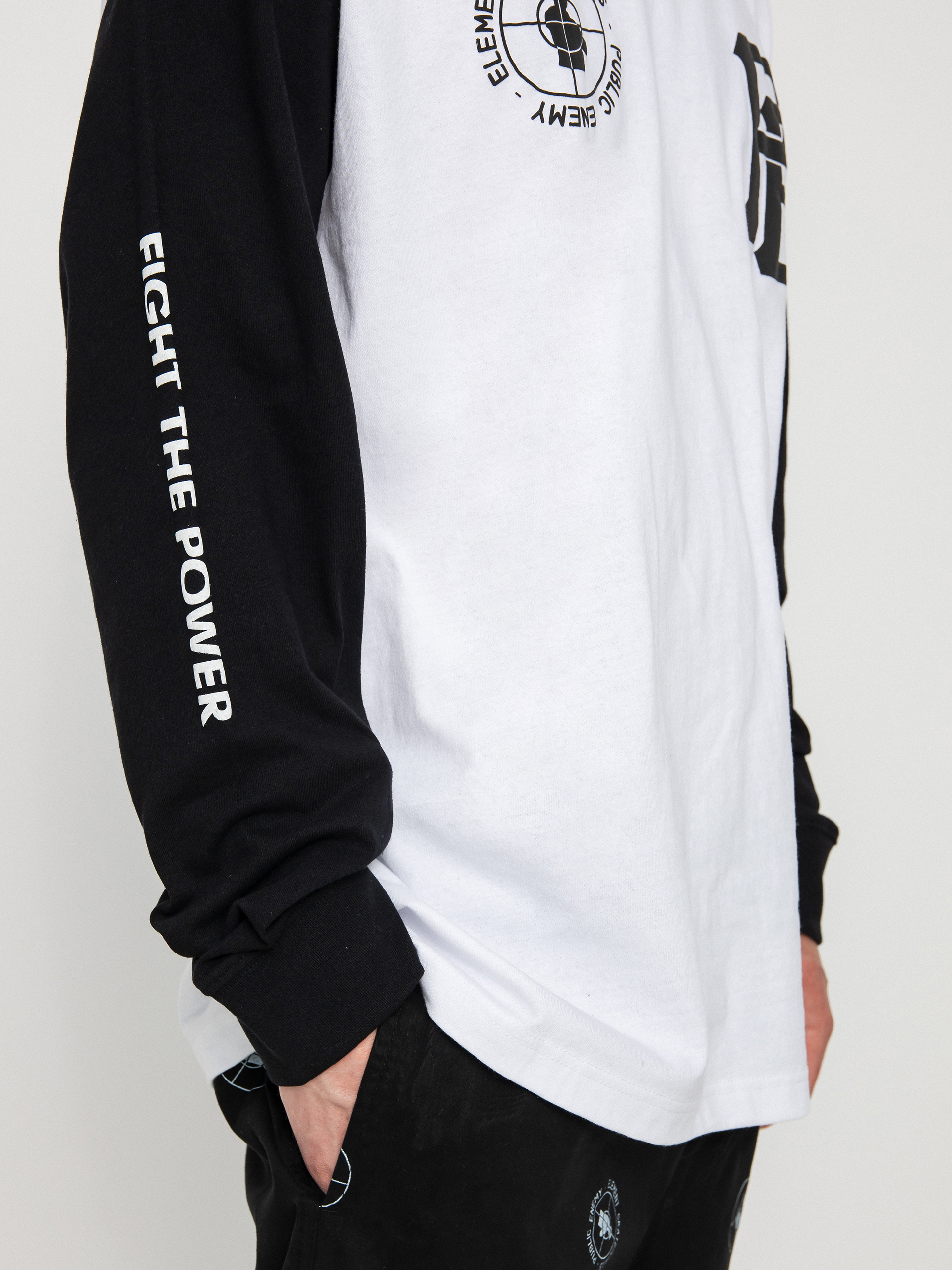 Element Pexe Target Ringer Longsleeve (white/blk)