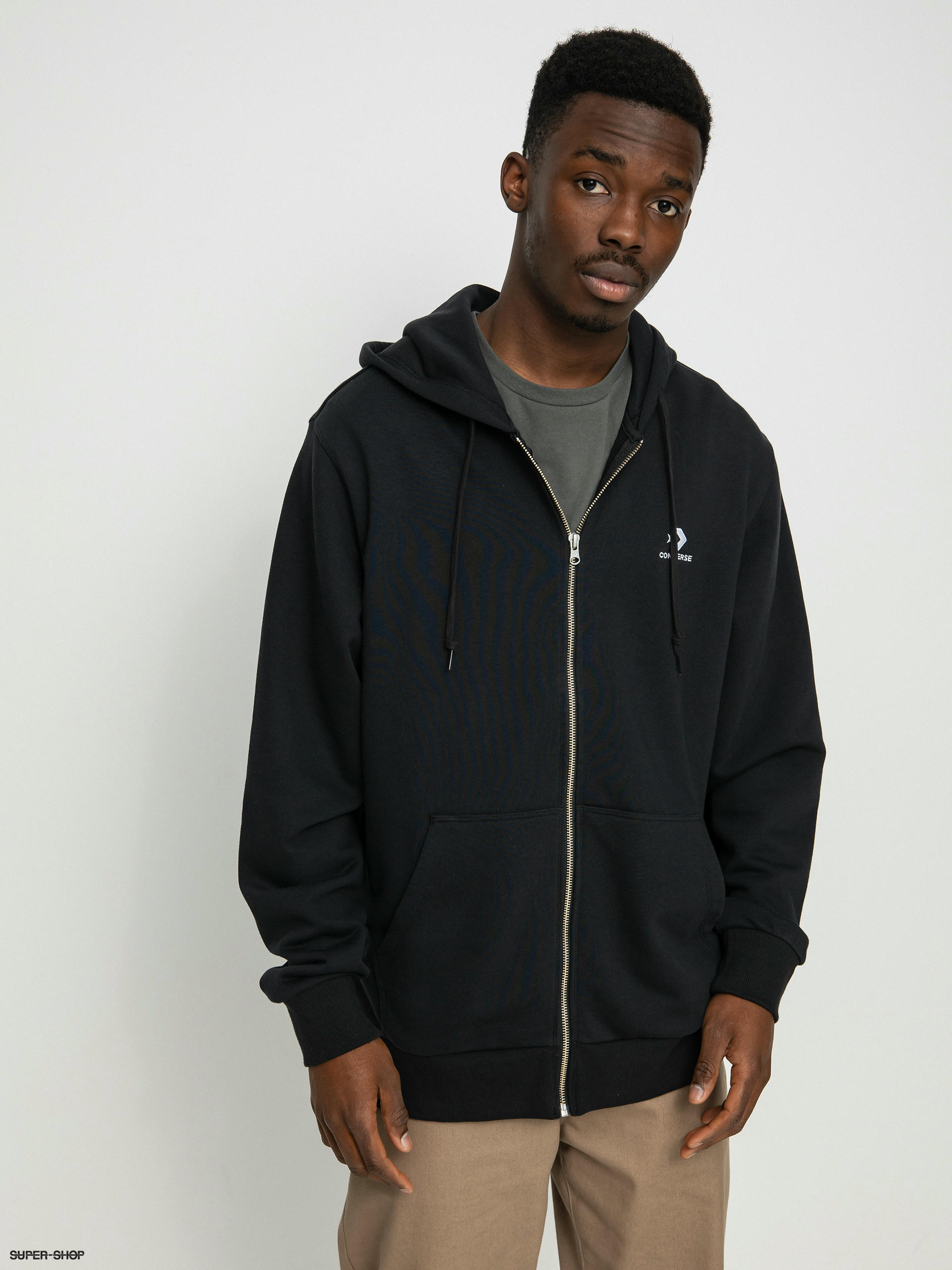 converse zip up hoodie