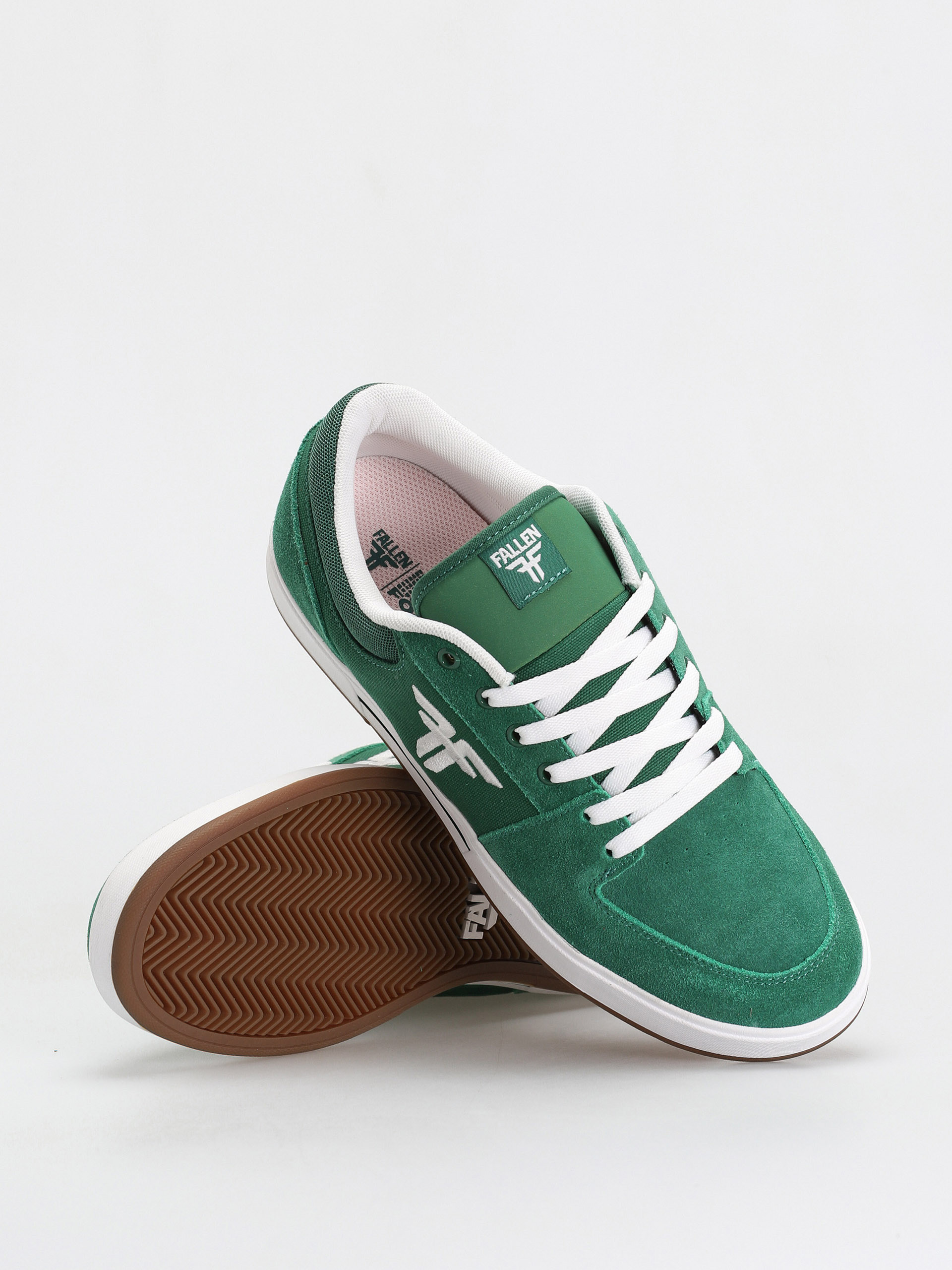 Green fallen cheap shoes