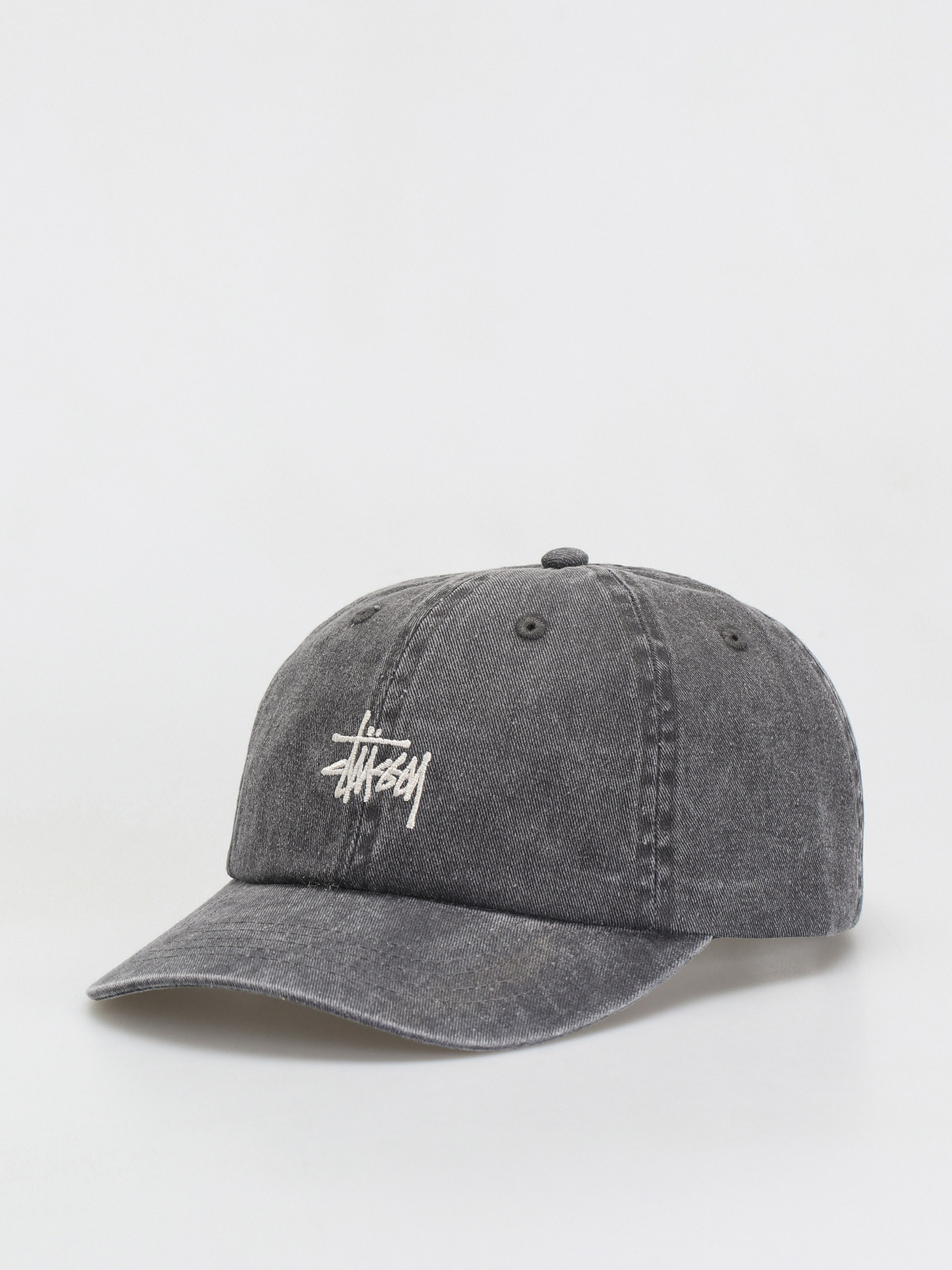 Stussy Washed Stock Low Pro Cap (charcoal)