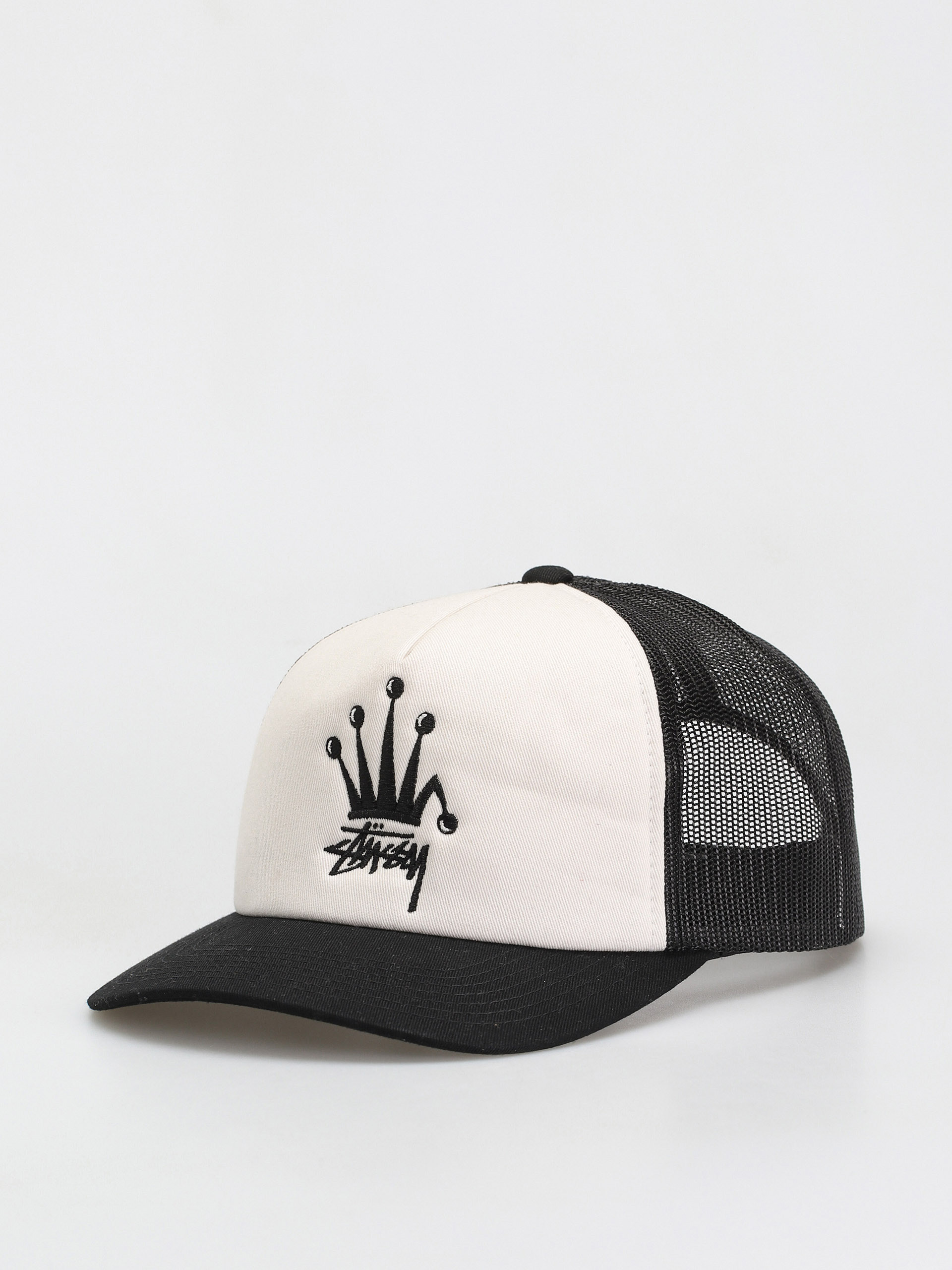 Stussy Crown Stock Trucker Cap (black)