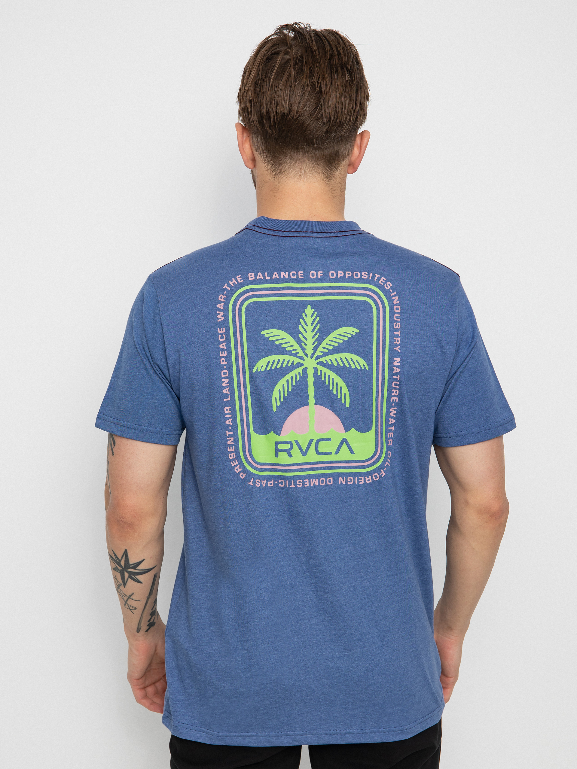 RVCA Palm Beach 0528 T-shirt (royal)