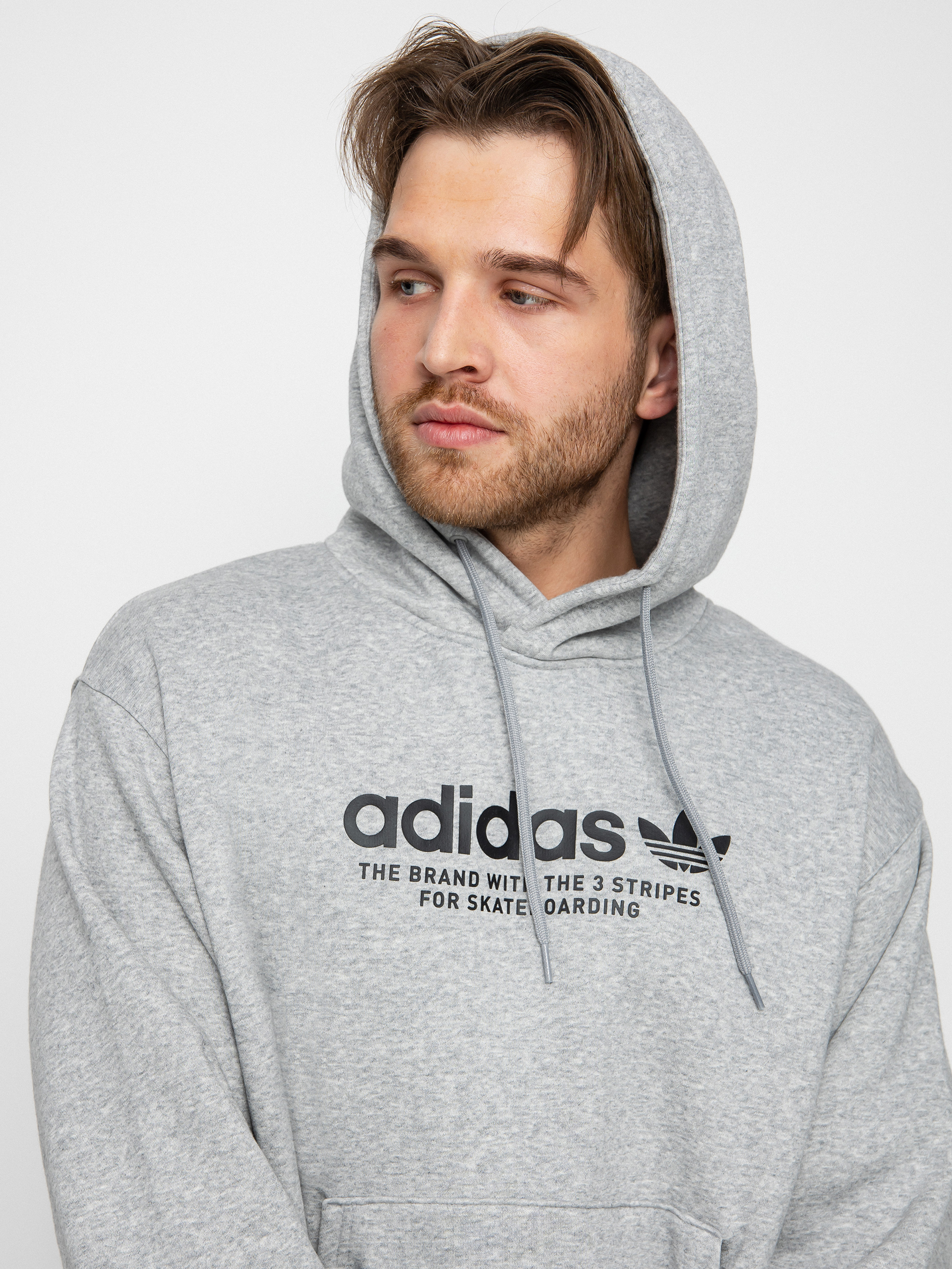 adidas 4.0 Logo HD Hoodie (mgreyh/black)