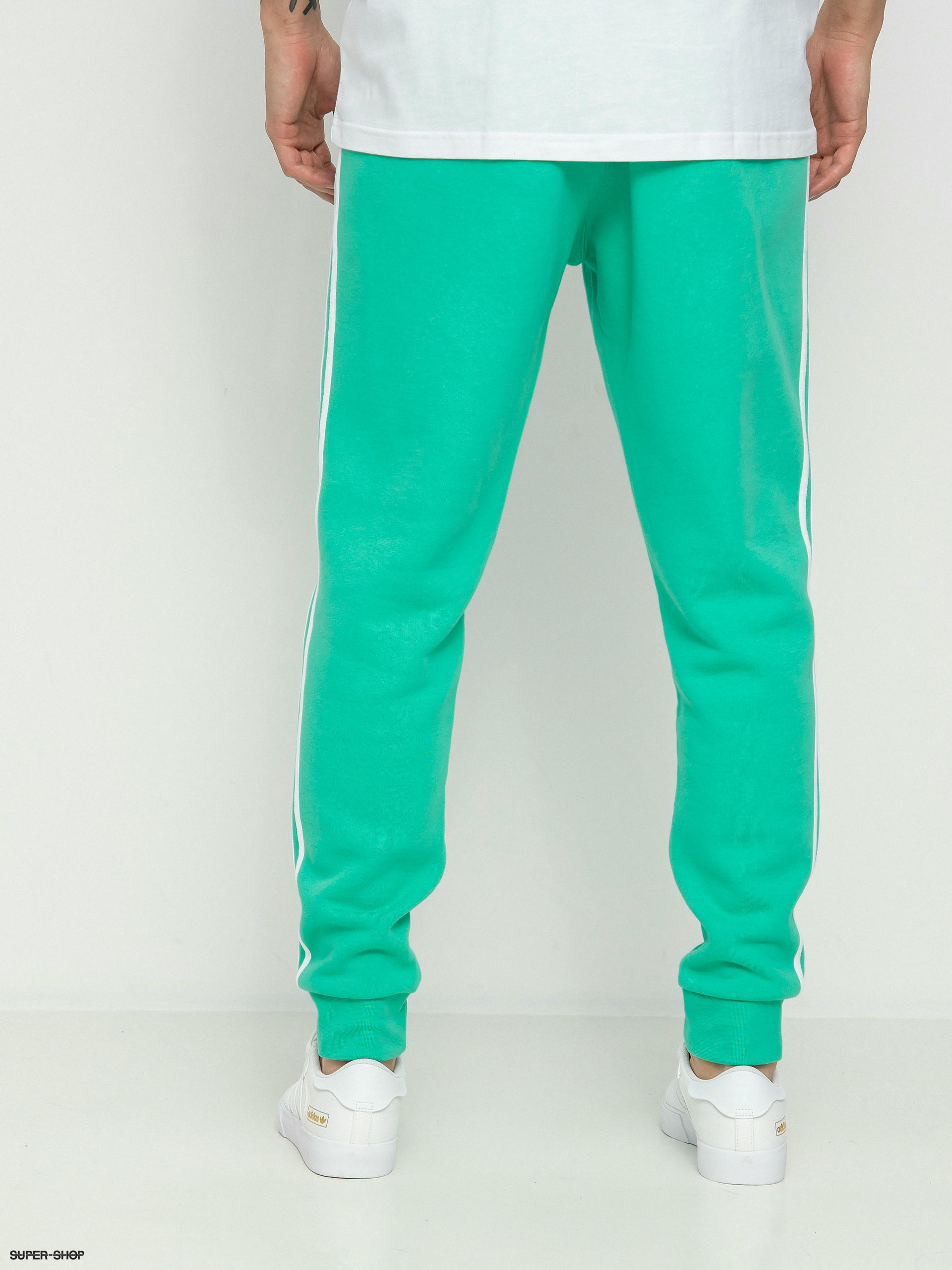 Adidas originals 3 discount stripe pants  teal