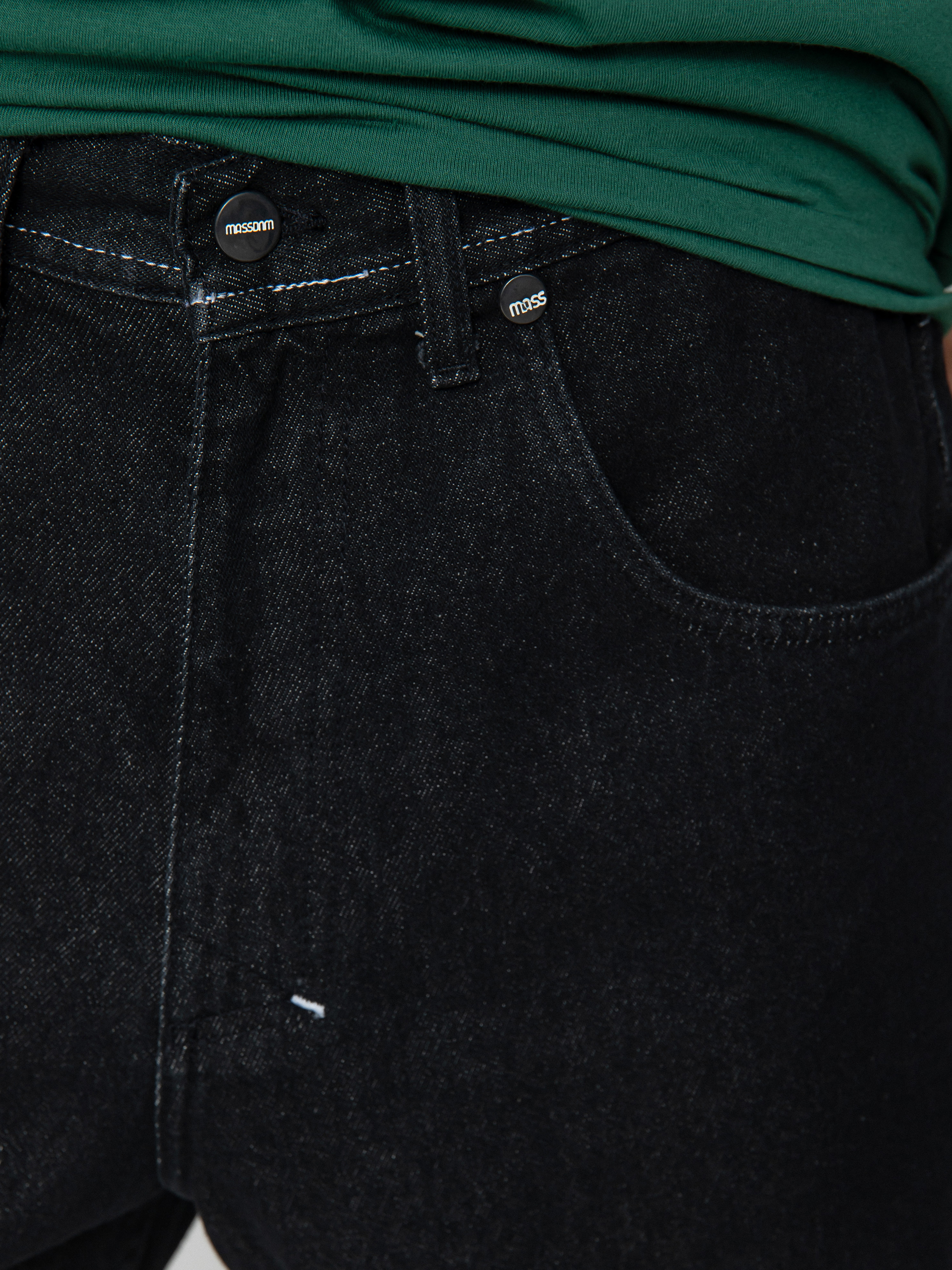 MassDnm Slang Jeans Baggy Fit Pants (black rinse)