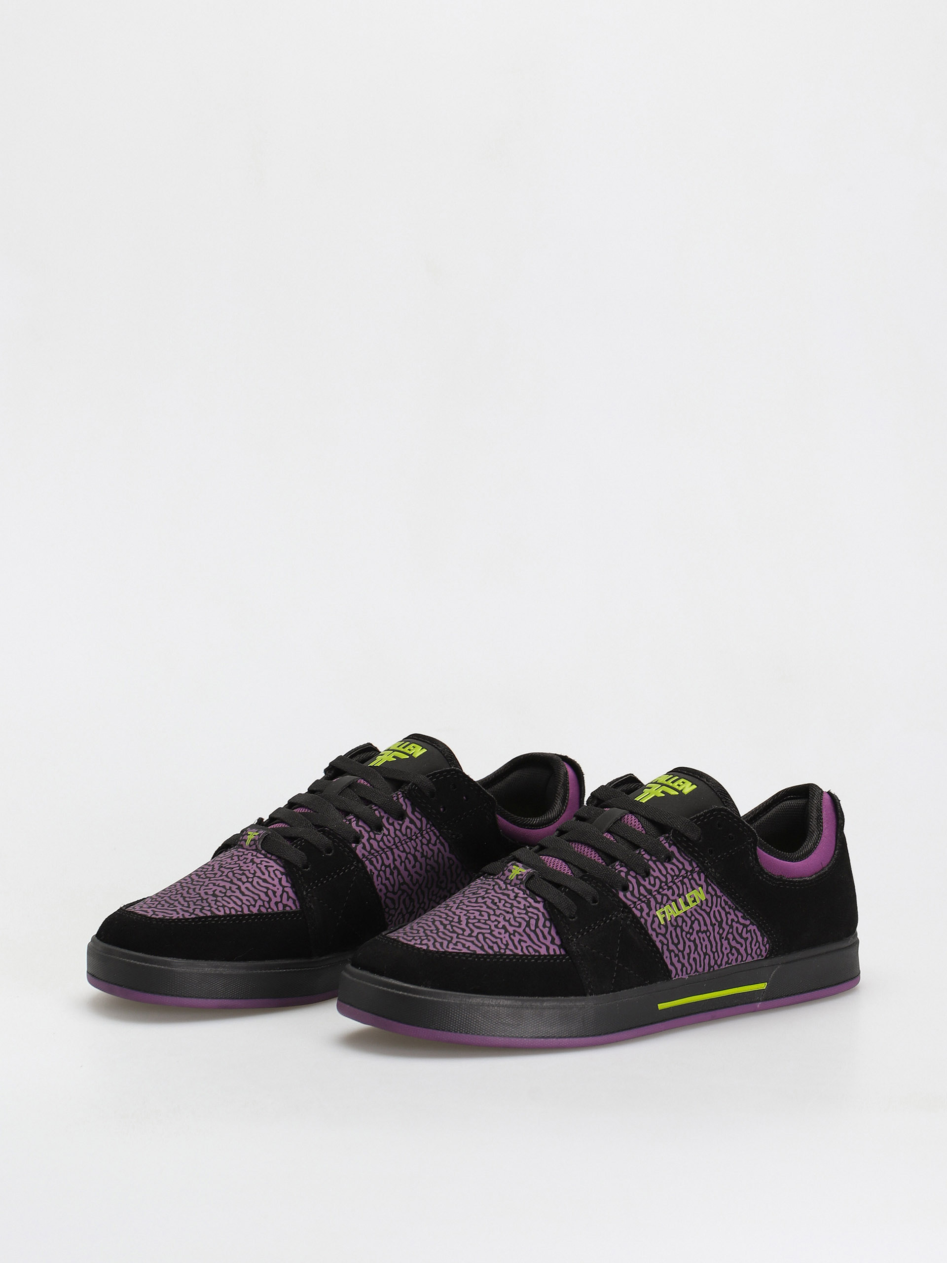 Fallen Trooper Shoes (black/plum/lime x chris cole)