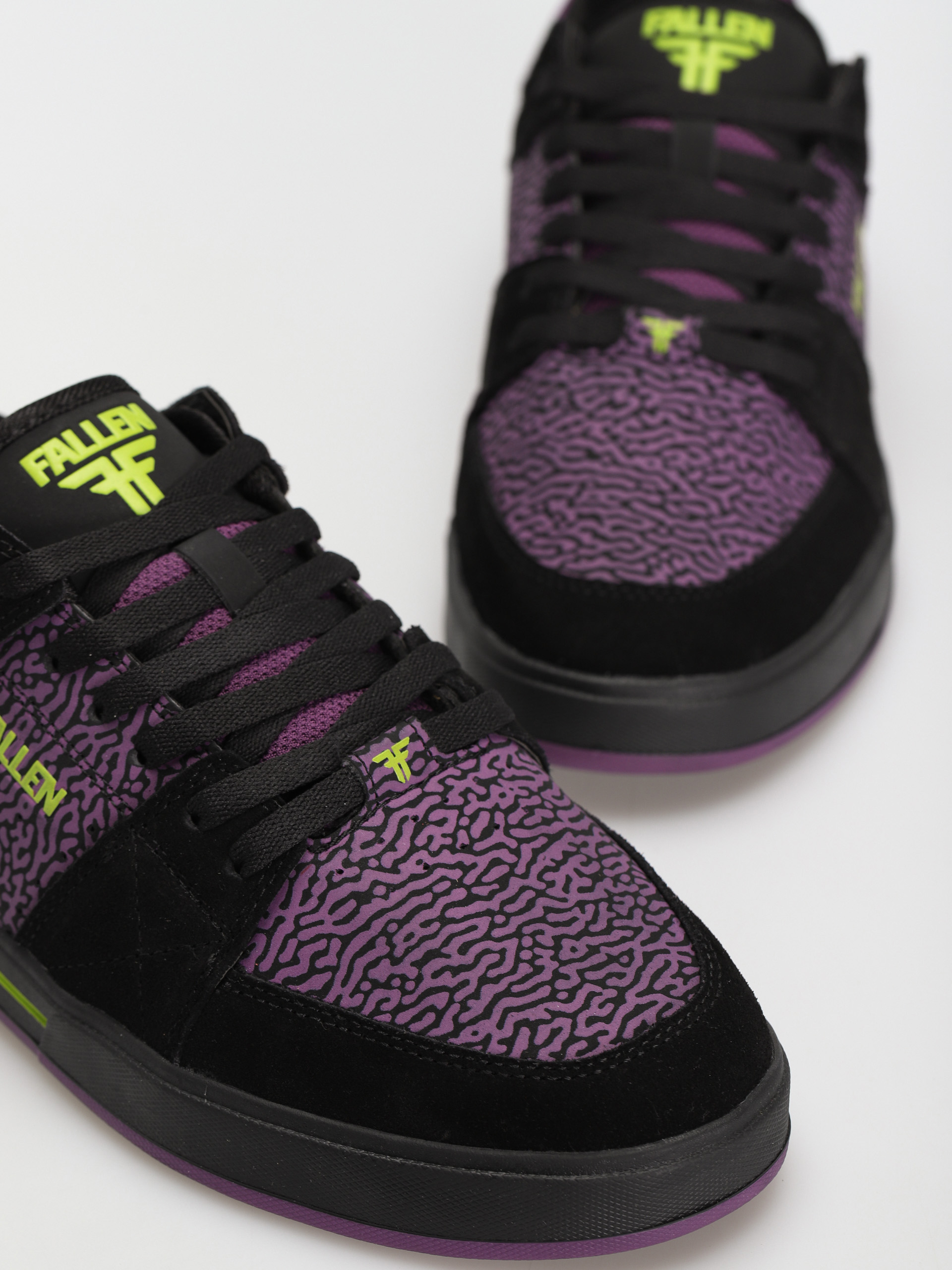 Fallen Trooper Shoes (black/plum/lime x chris cole)