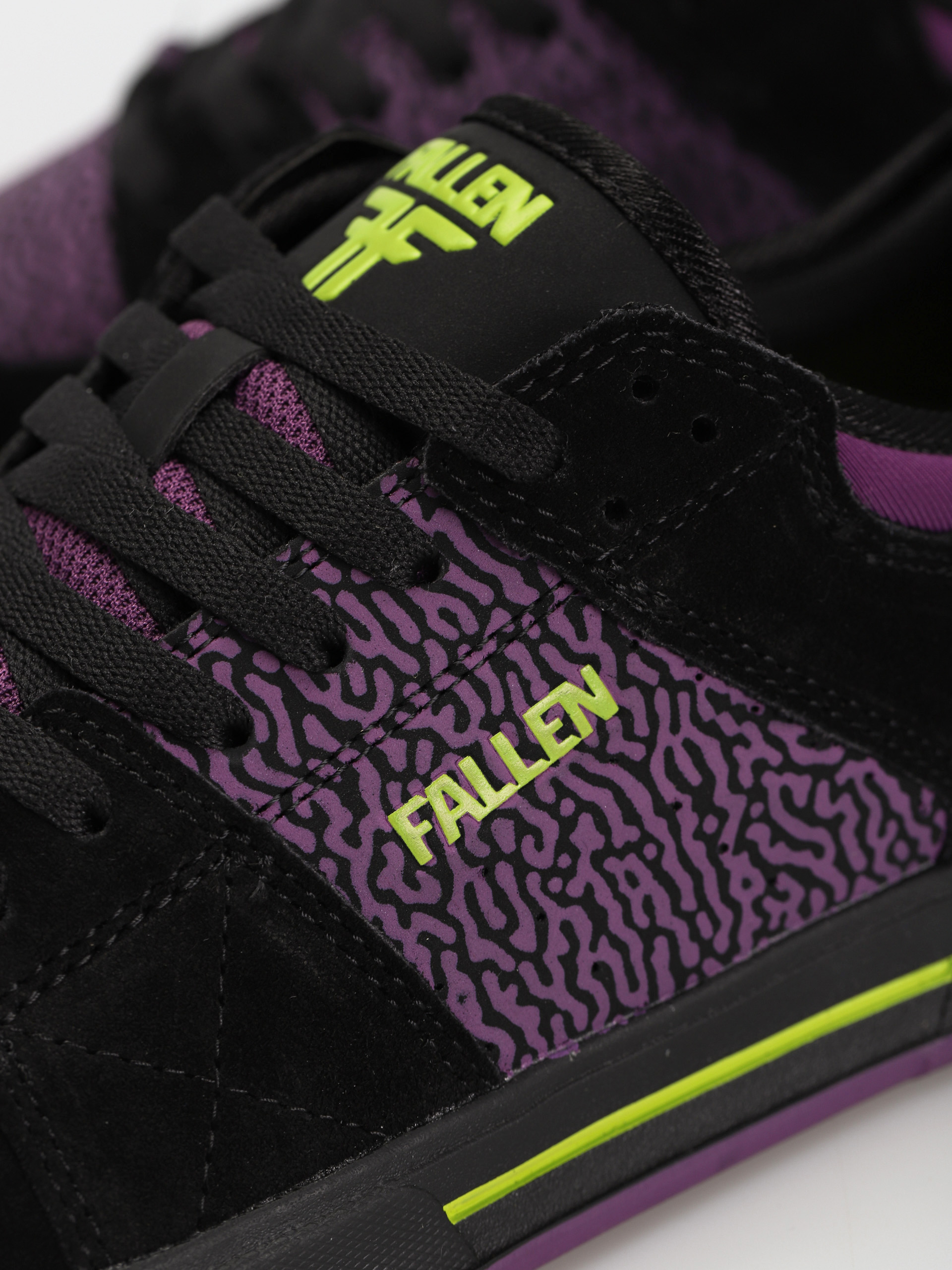 Fallen Trooper Shoes (black/plum/lime x chris cole)
