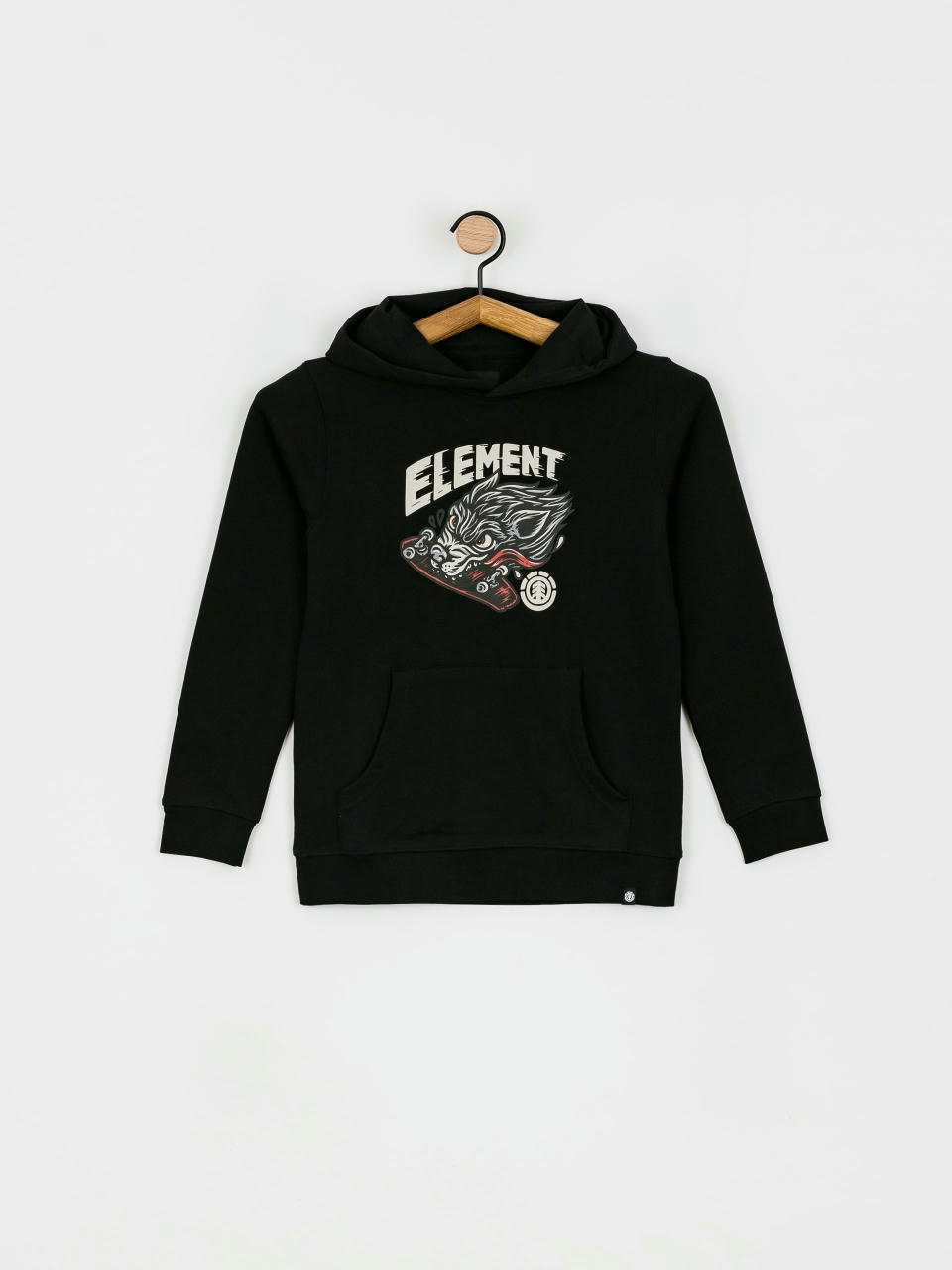 Element Wolf HD JR Hoodie (flint black)