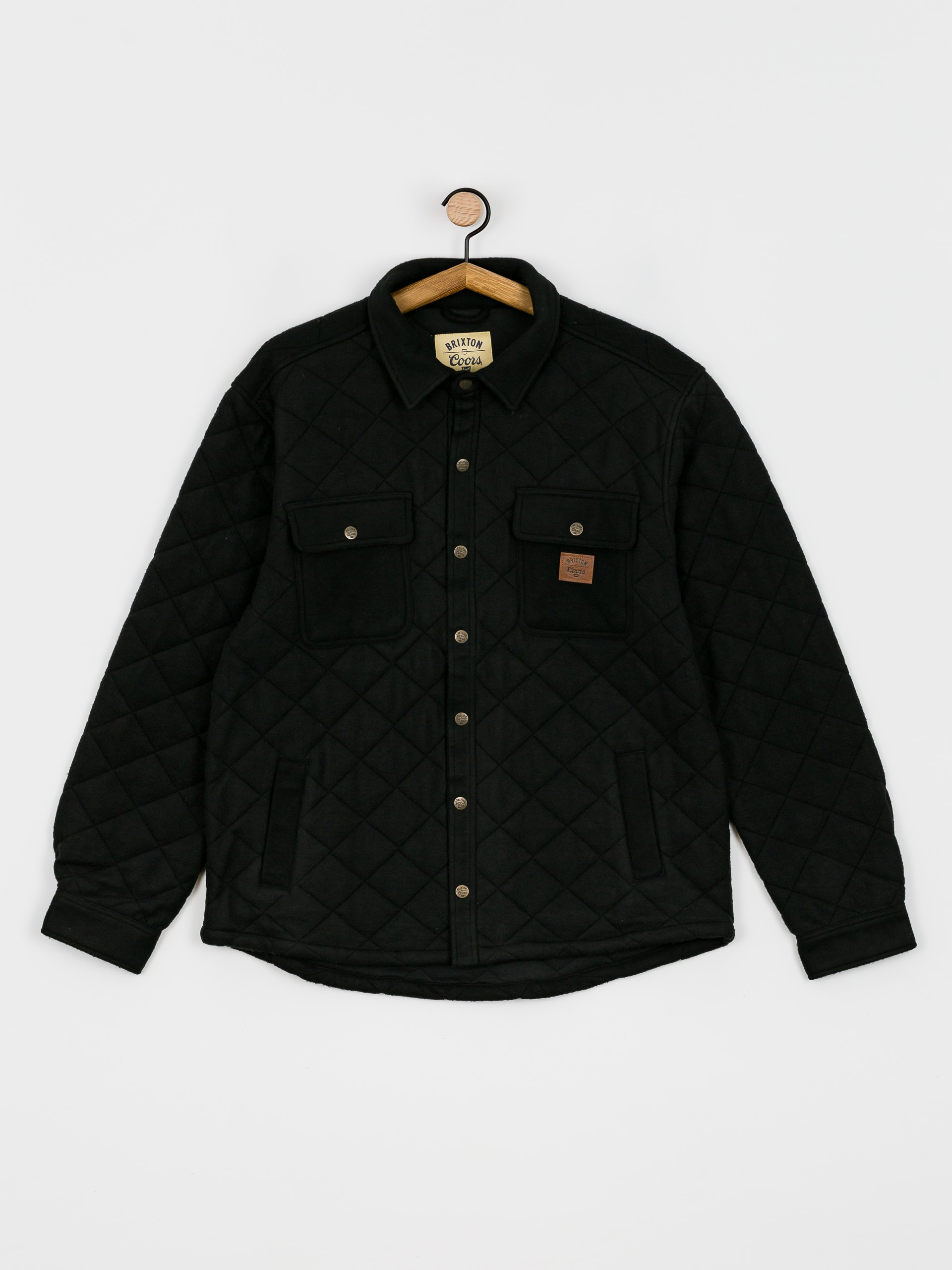 Brixton Coors Cass Quilted Fleece Jacket (black)
