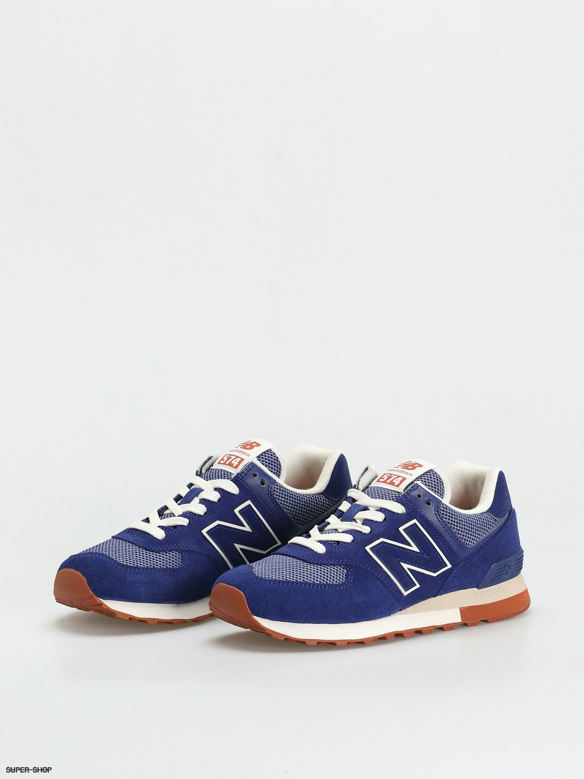 new balance 574 navy blue red