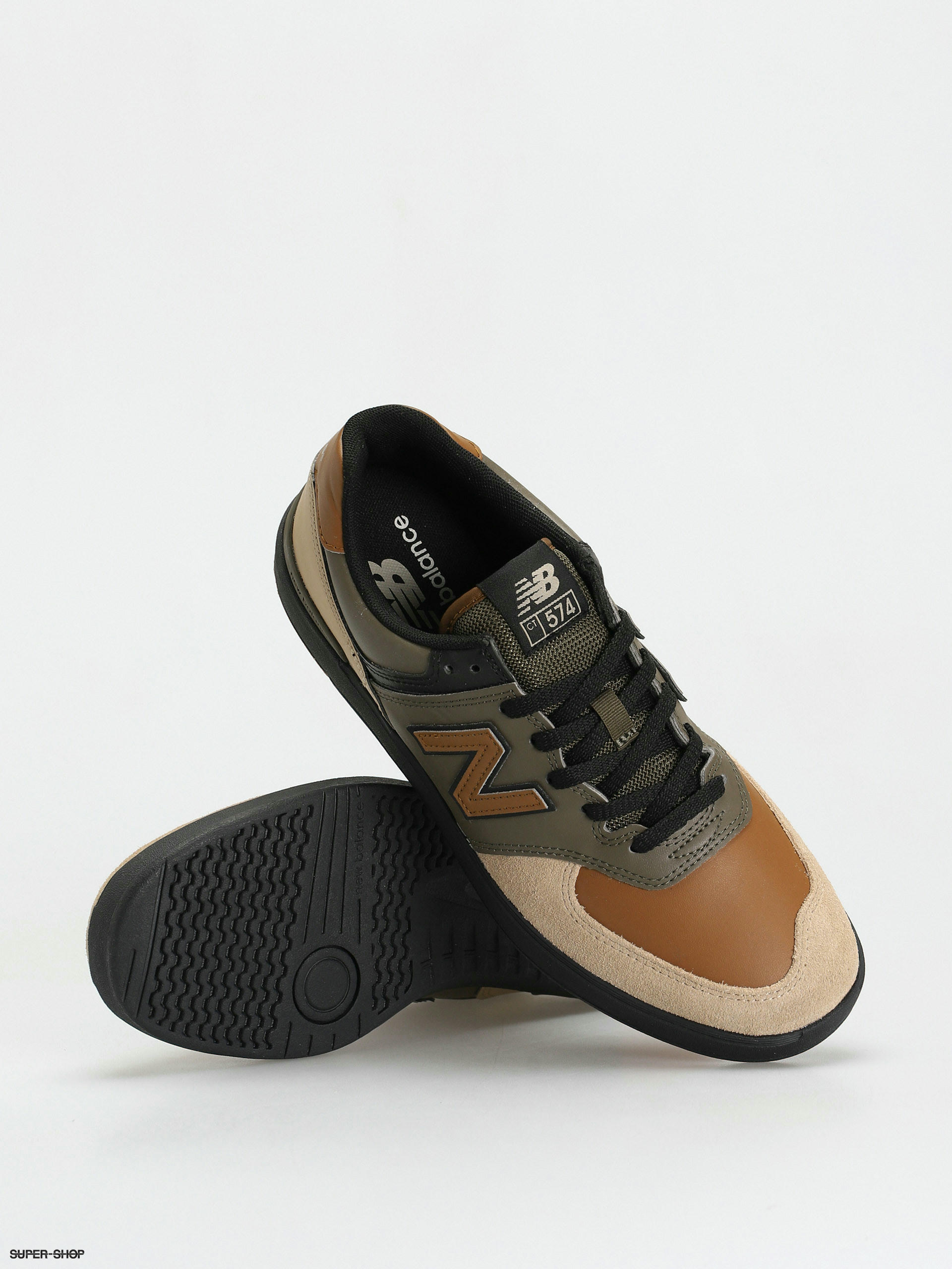 new balance 574 green black