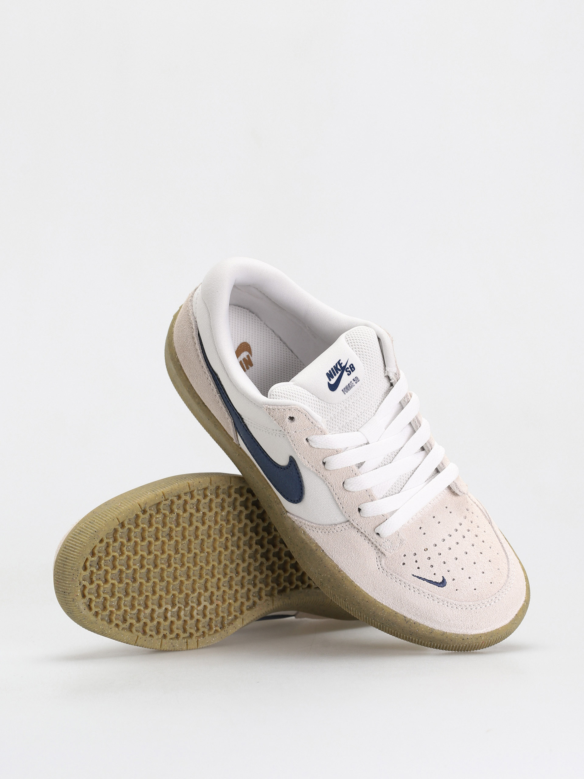 Nike SB Force 58 Shoes (white/navy white gum light brown)