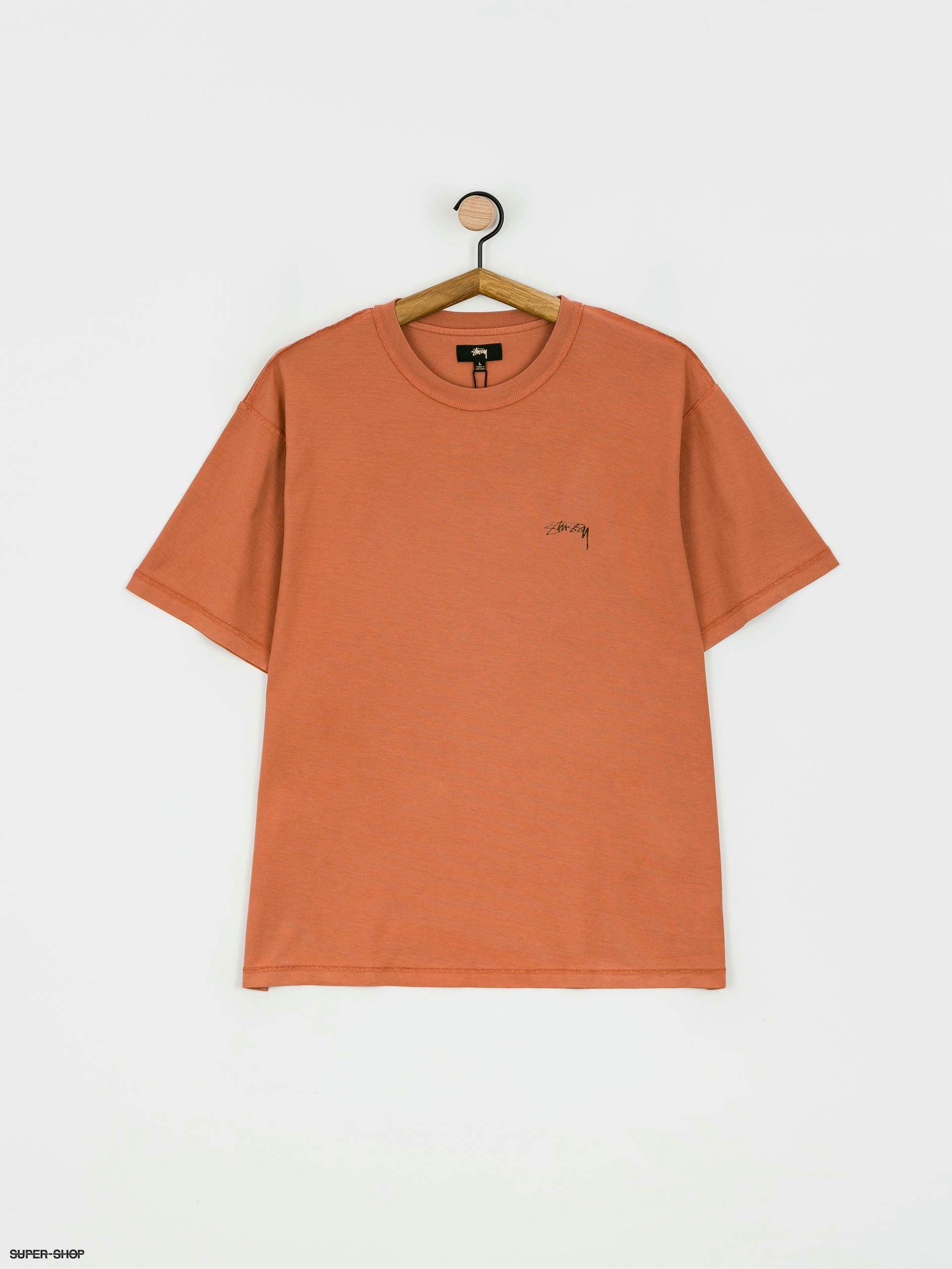 Stussy Pig. Dyed Inside Out Crew T-shirt (rust)