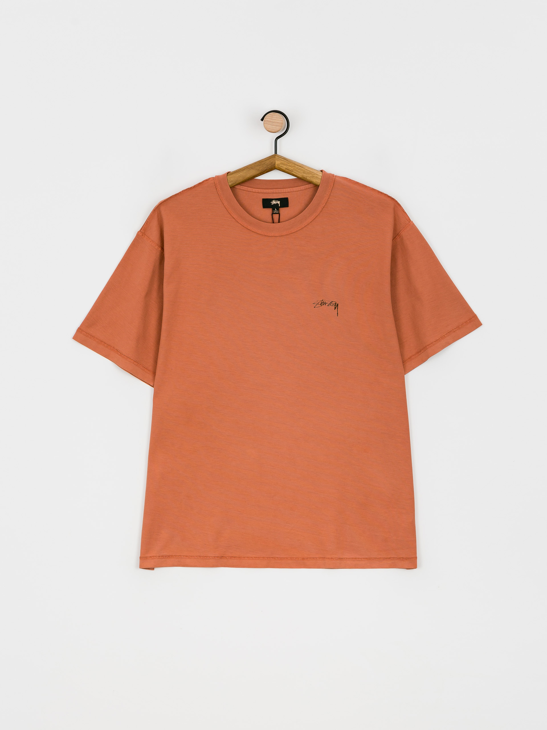 Stussy Pig. Dyed Inside Out Crew T-Shirt - Orange (rust)