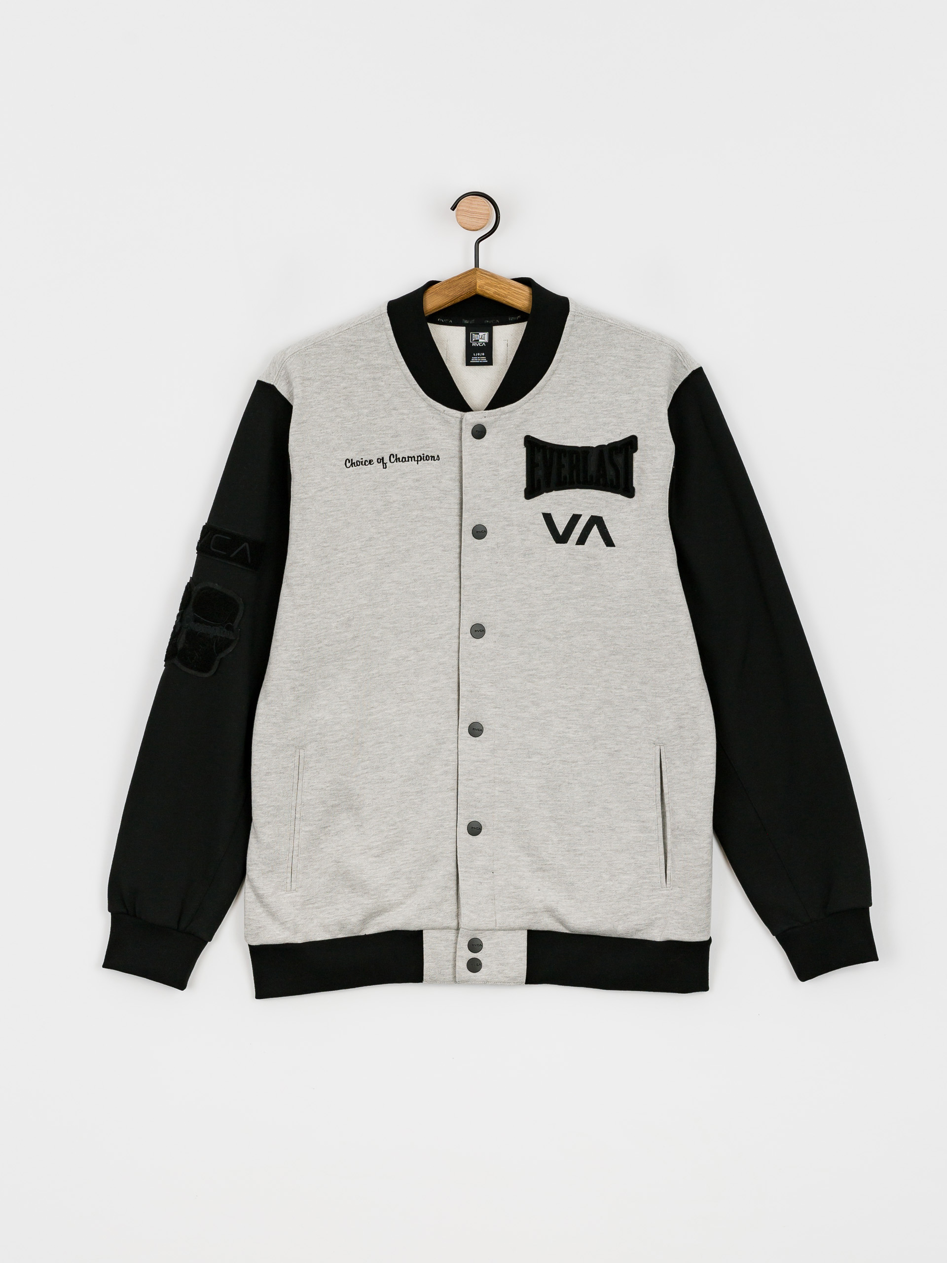 RVCA Everlast Stadium Jacket (heather grey)