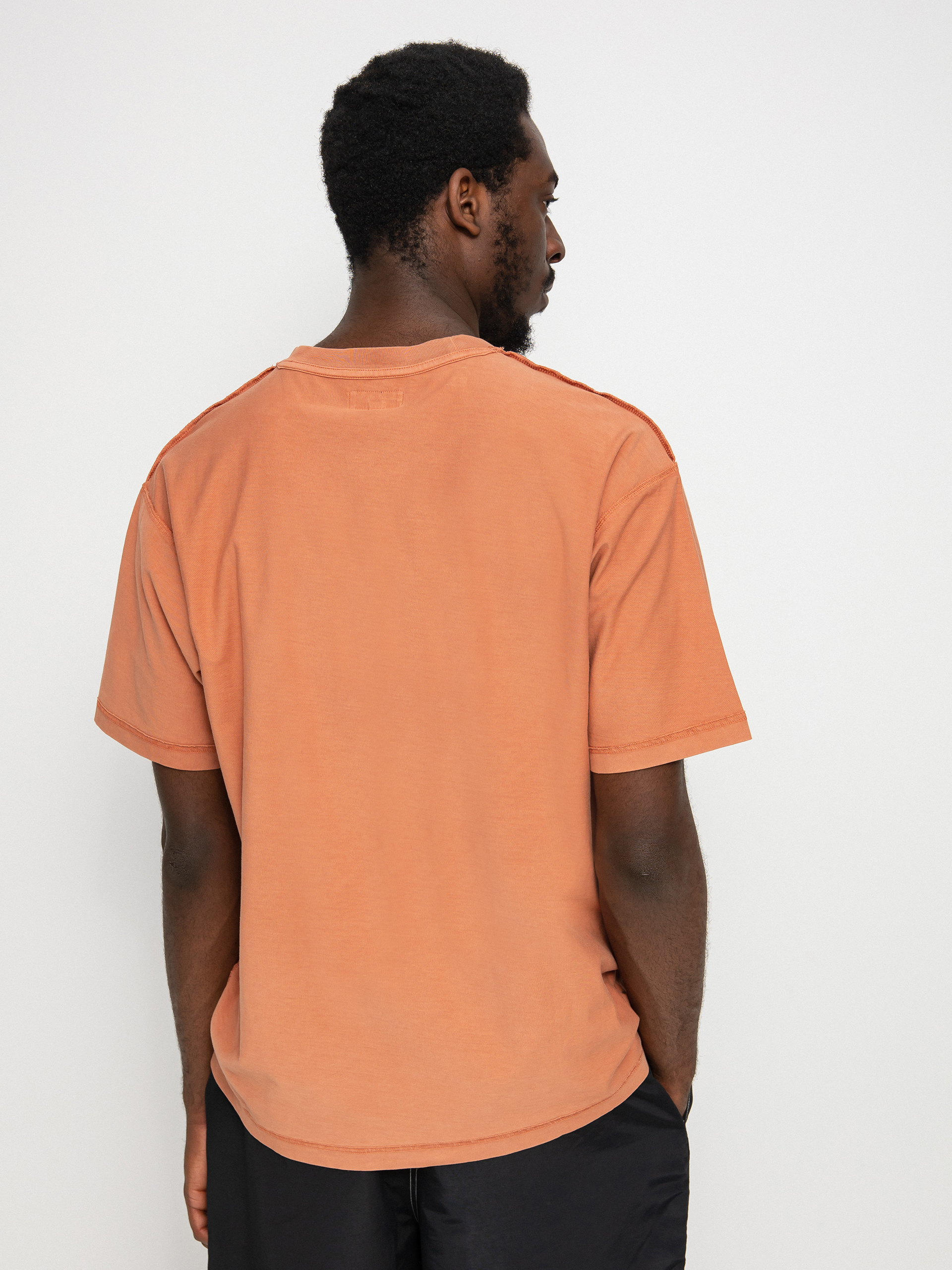Stussy Pig. Dyed Inside Out Crew T-shirt - orange (rust)
