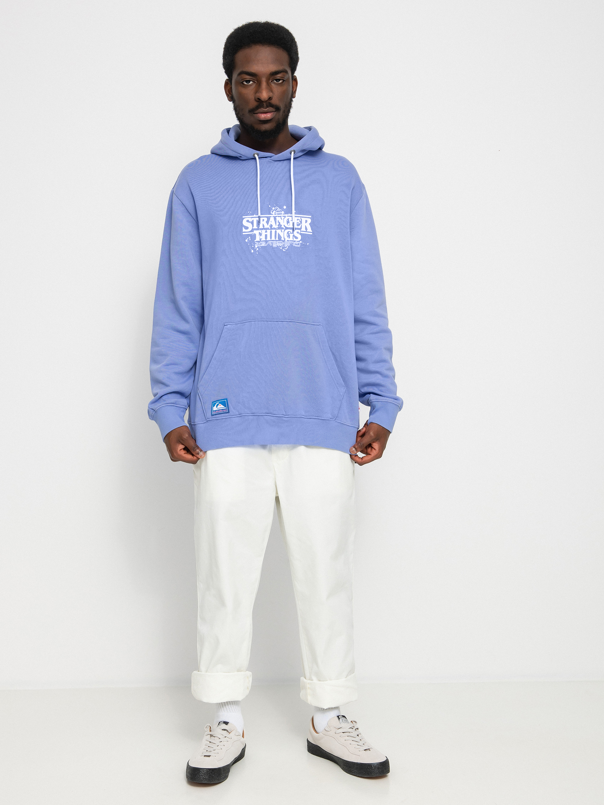 Quiksilver X Stranger Things Official Logo HD Hoodie (jacaranda)