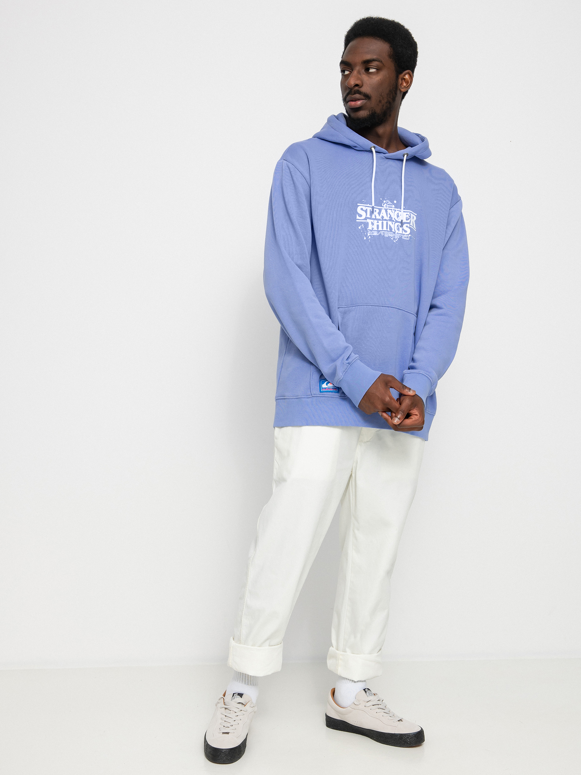 Quiksilver X Stranger Things Official Logo HD Hoodie (jacaranda)